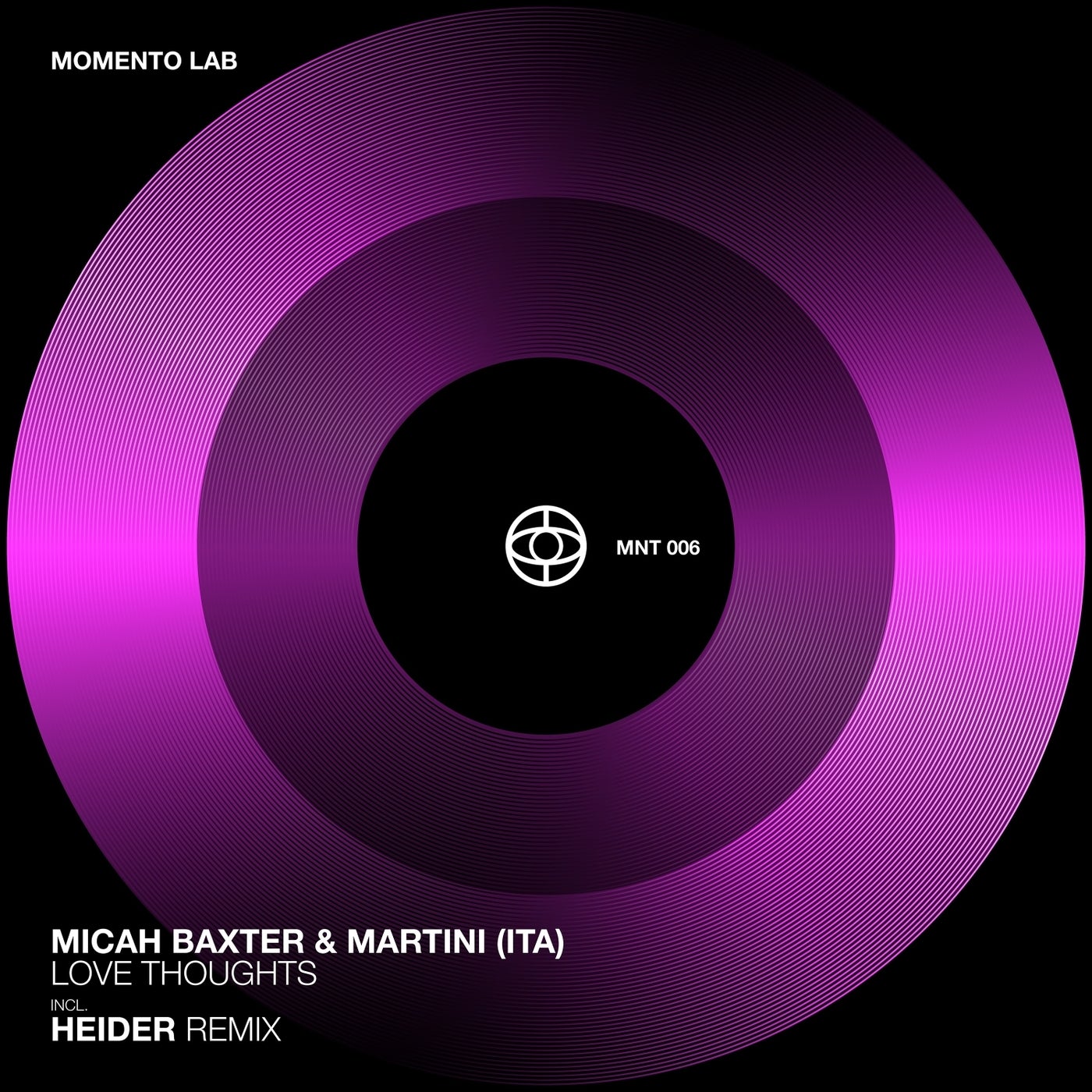 Cover - Micah Baxter, MARTiNi (ITA) - Love Thoughts (Heider Remix)
