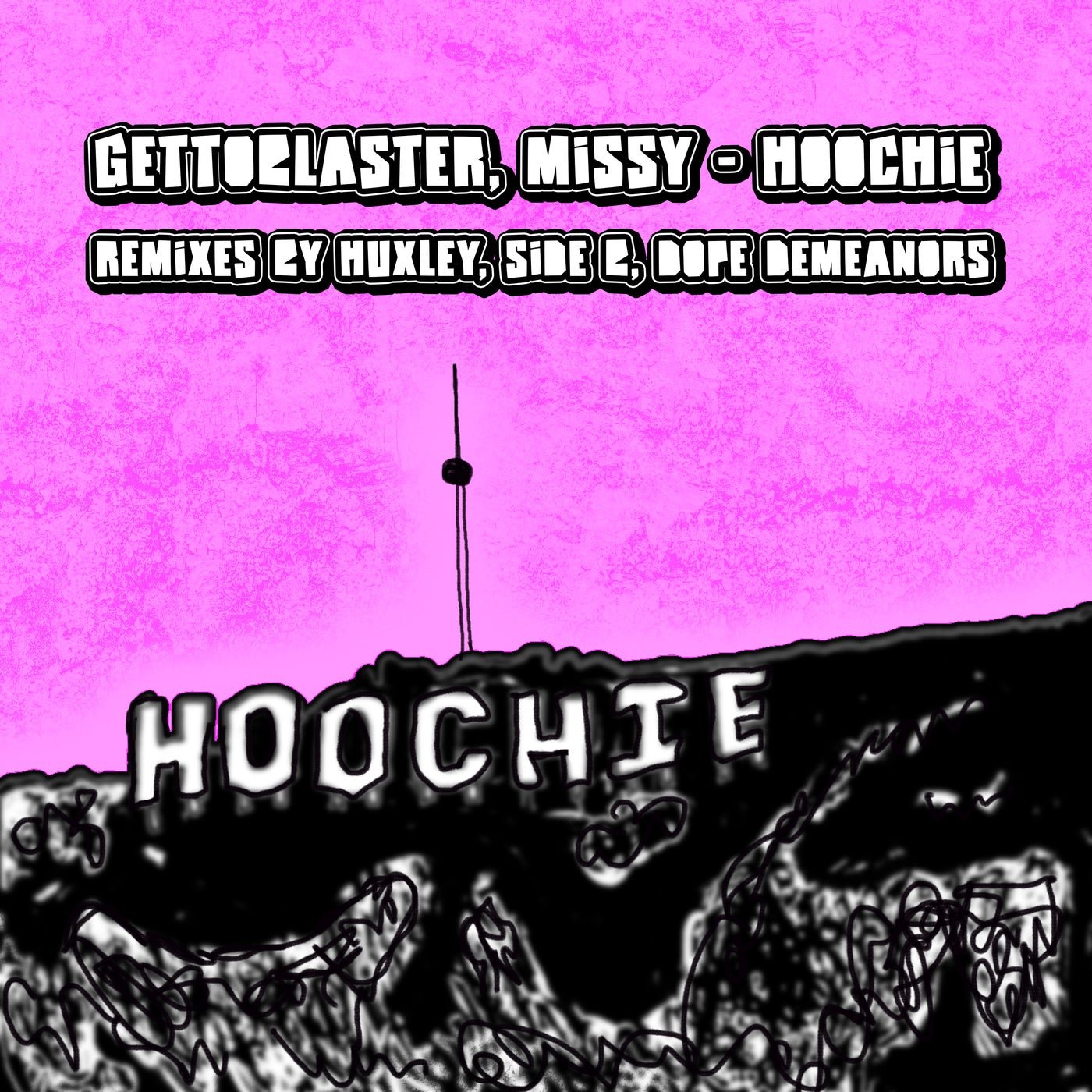Cover - Missy, Gettoblaster - Hoochie  (Side B Remix)