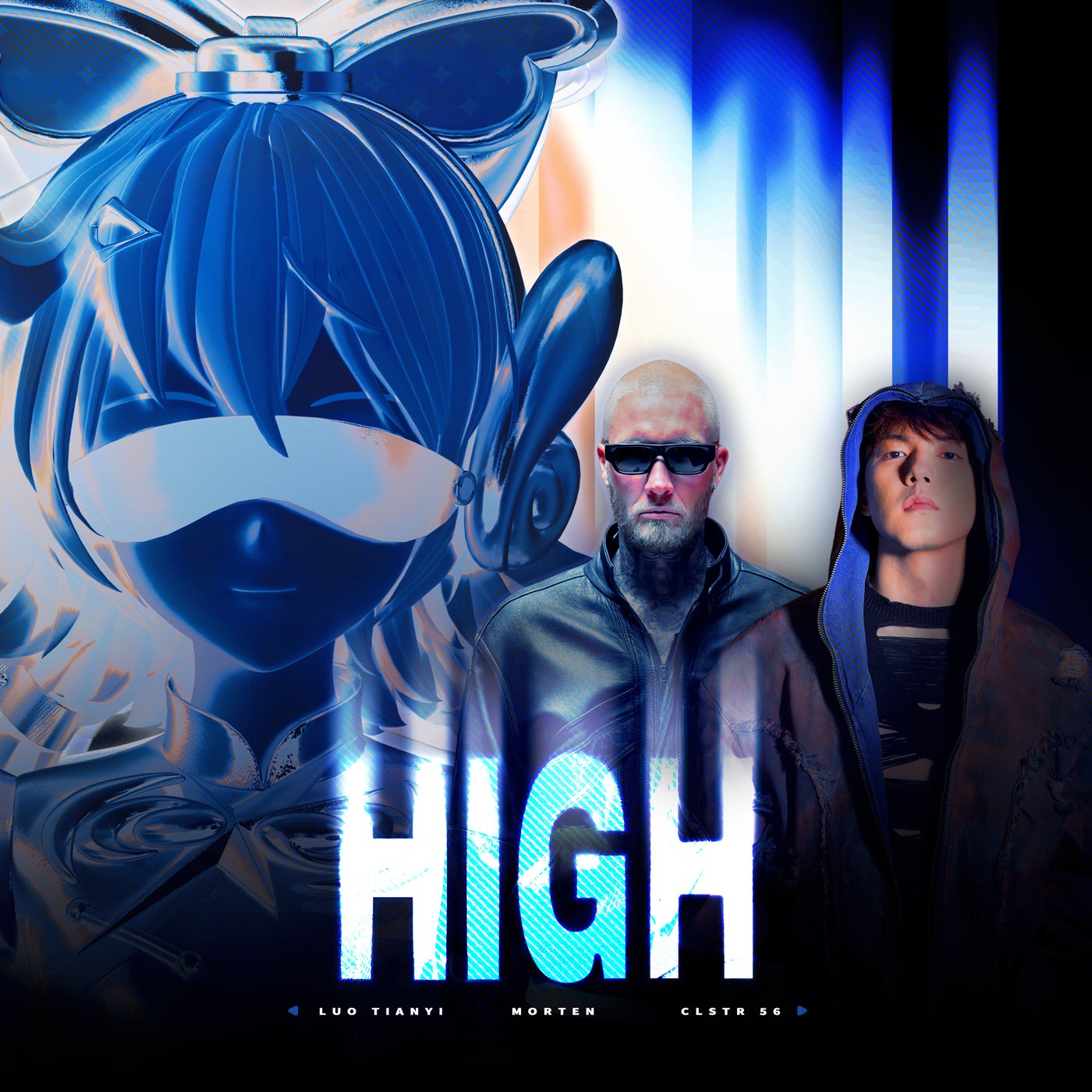 Cover - MORTEN, Terry Zhong, CLSTR56, Luotianyi - High (Extended Mix)