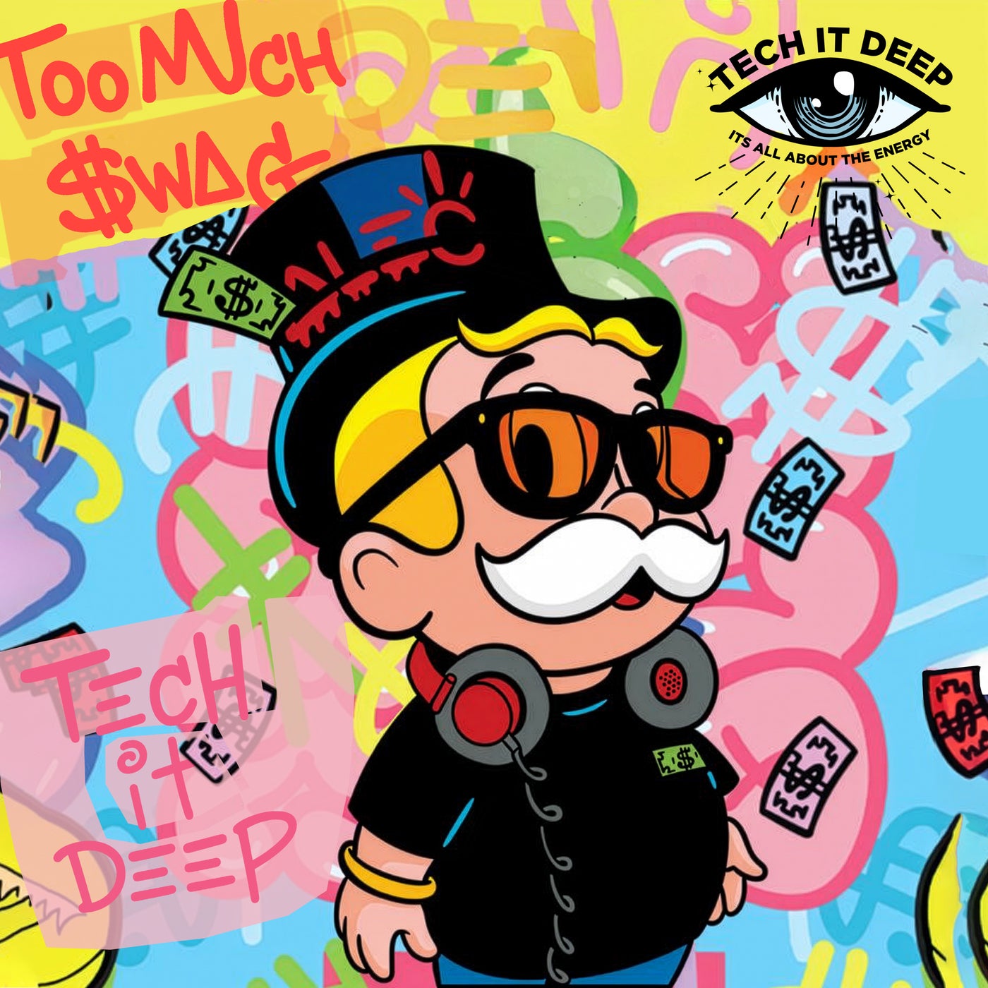 Cover - TECH IT DEEP, Alec Monopoly - Too Much Swag (Extended Mix)
