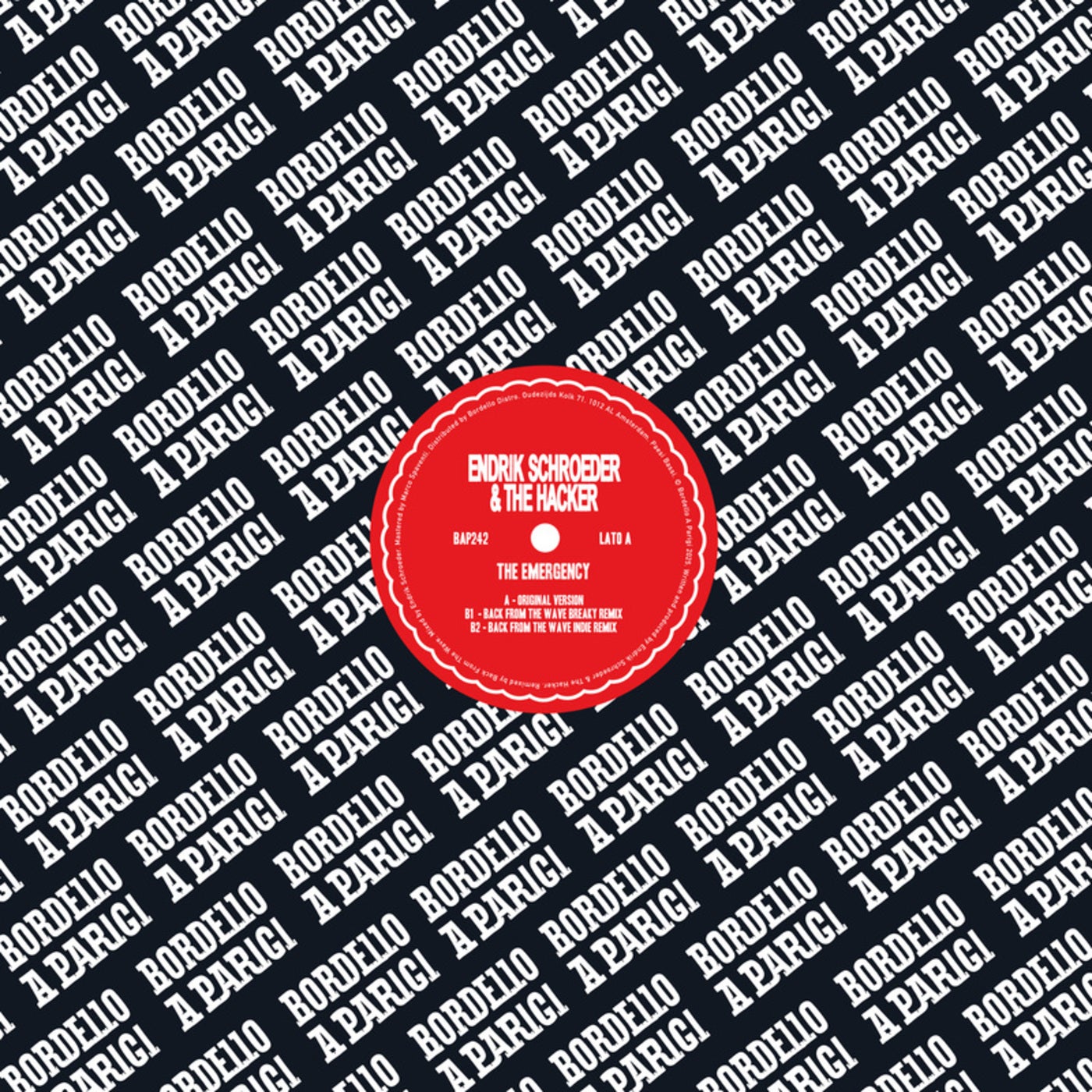 Cover - The Hacker, Endrik Schroeder - The Emergency (Back From The Wave Indie Remix)