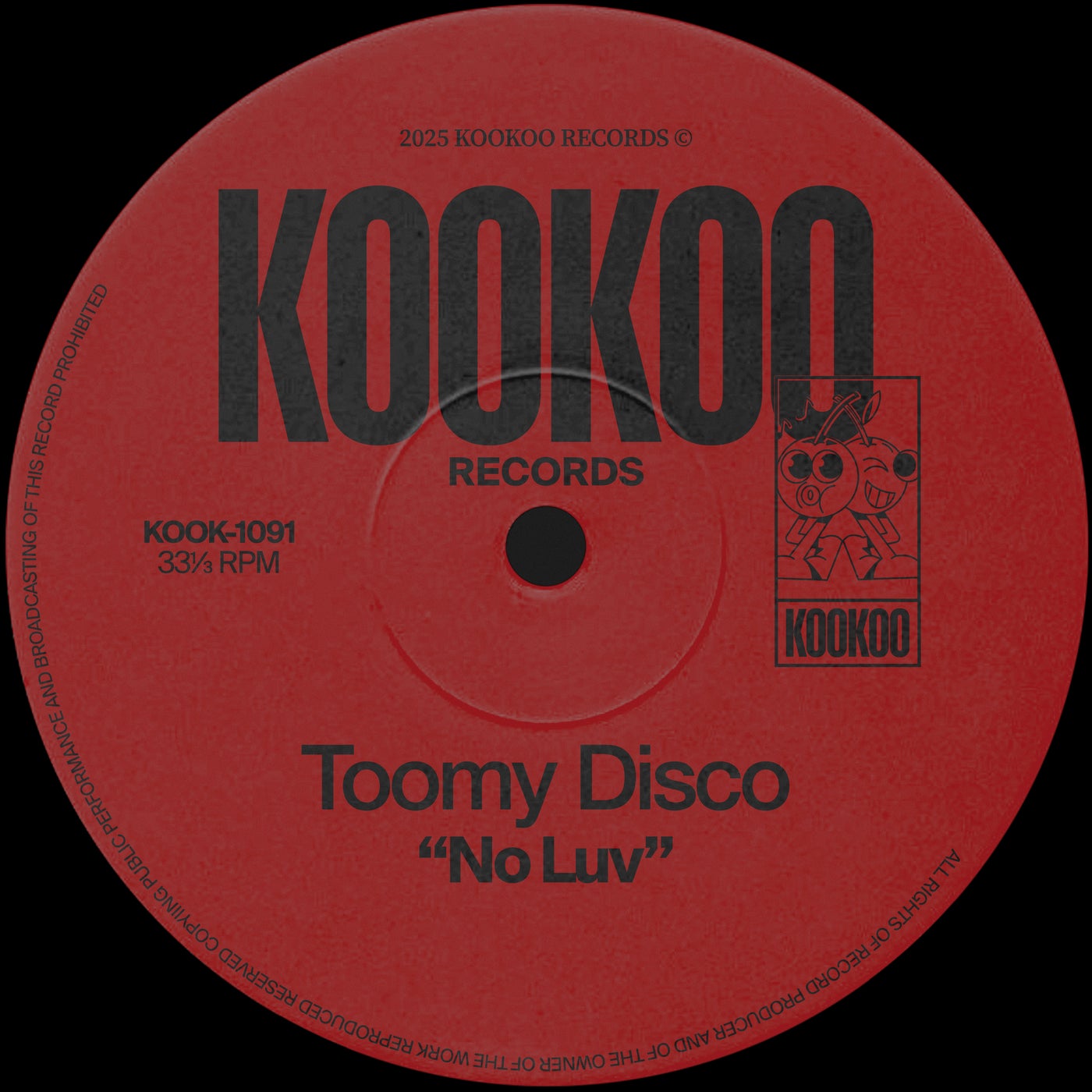 Cover - Toomy Disco - No Luv (Extended)