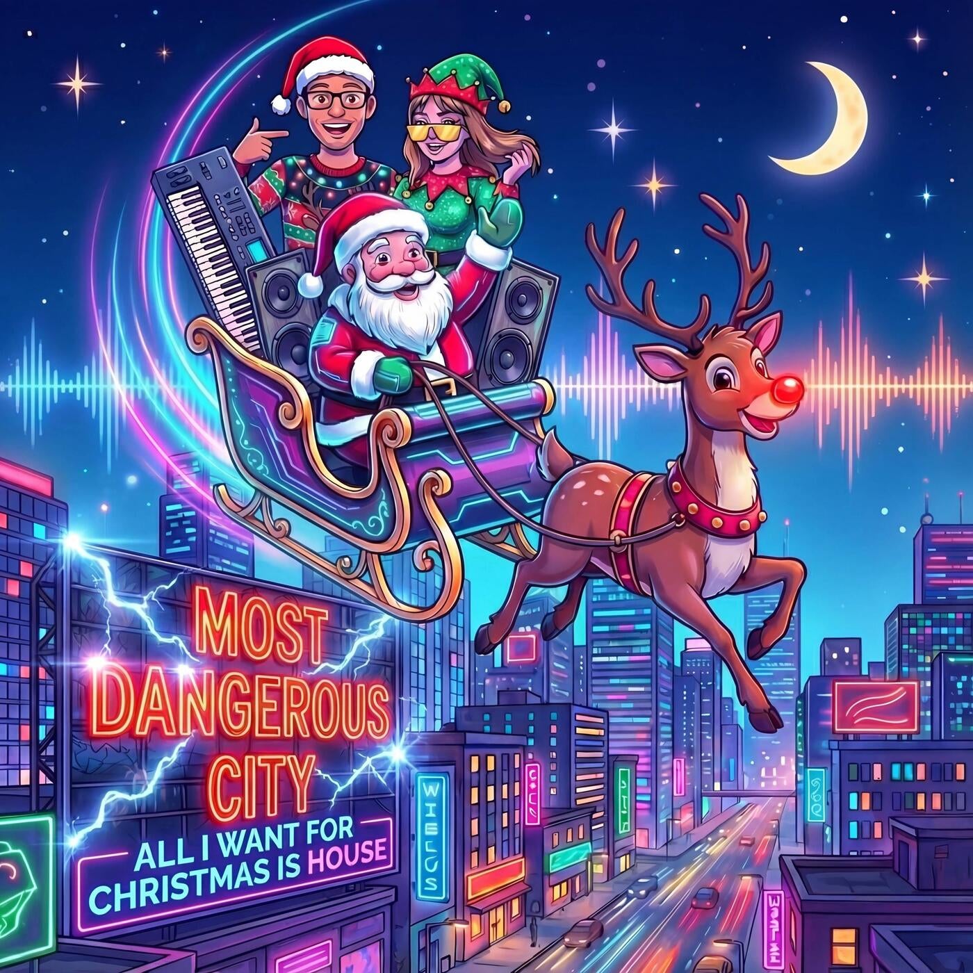 Cover - Most Dangerous City - All I Want For Christmas is HOUSE (Original Mix)