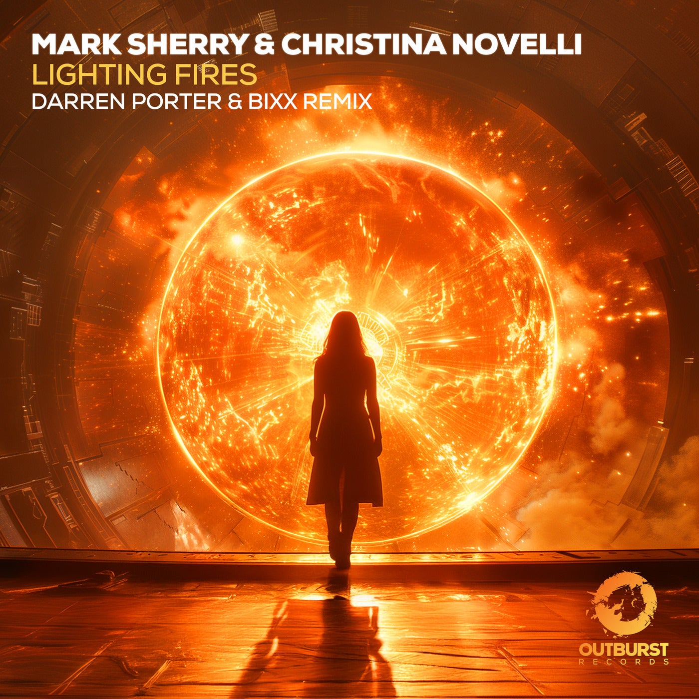 Cover - Mark Sherry, Christina Novelli - Lighting Fires (Darren Porter & BiXX Extended Remix)