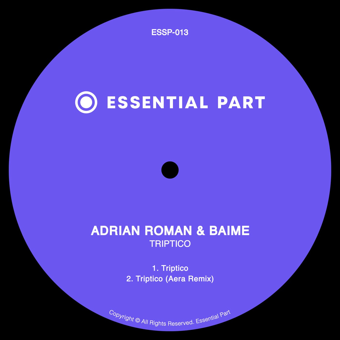 Cover - Adrian Roman, Baime - Triptico (Original Mix)