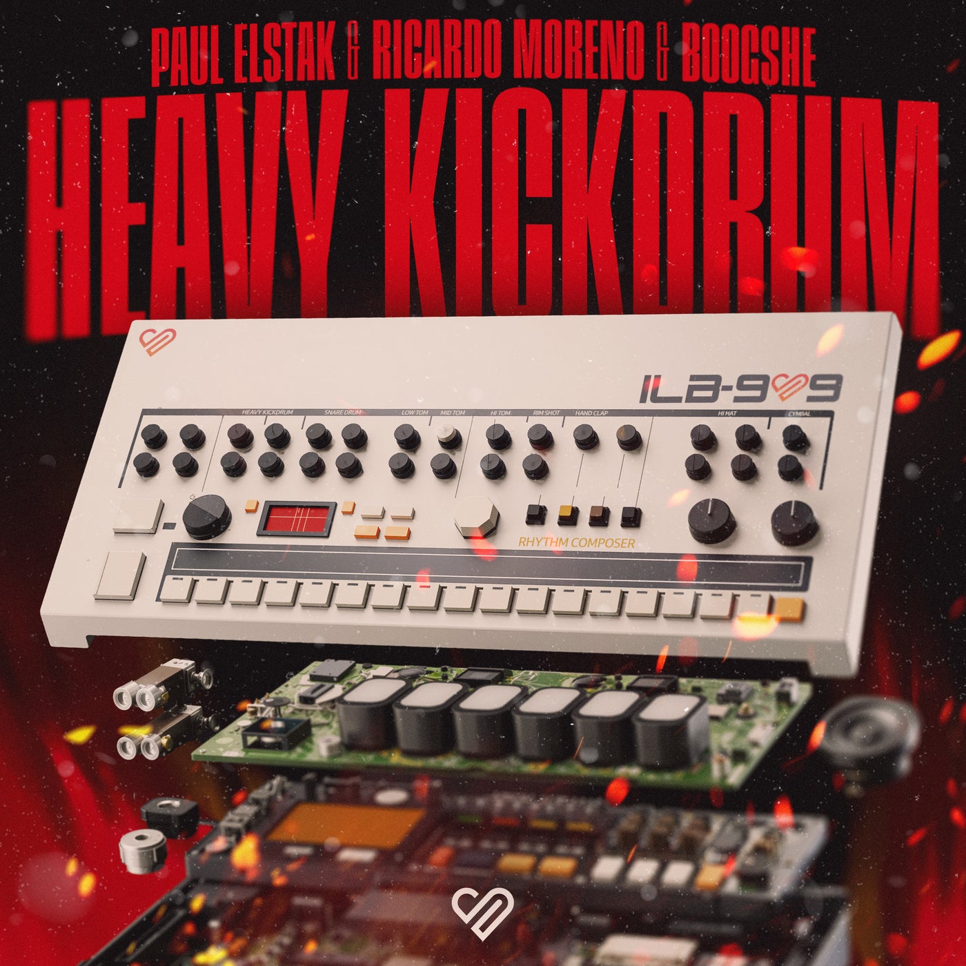 Cover - Boogshe, Paul Elstak, Ricardo Moreno - Heavy Kickdrum (Original Mix)