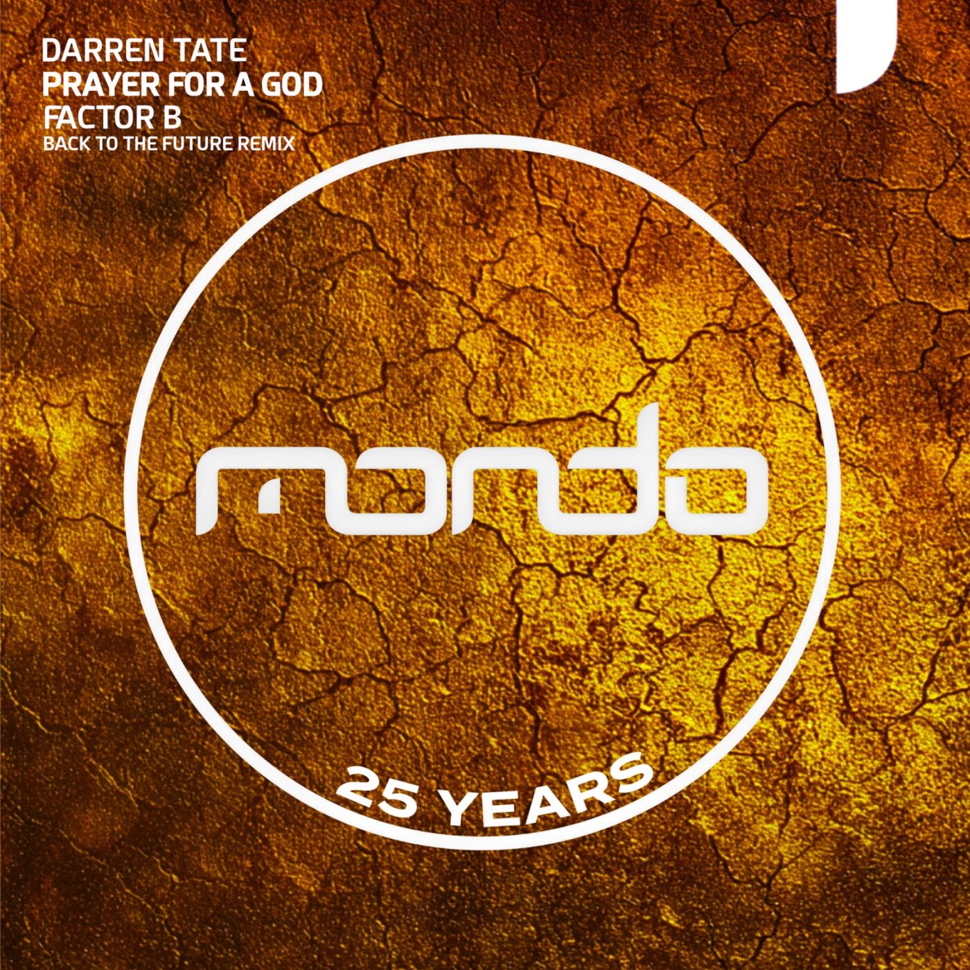 Cover - Darren Tate, Factor B - Prayer For A God (Factor B Back To The Future Remix)