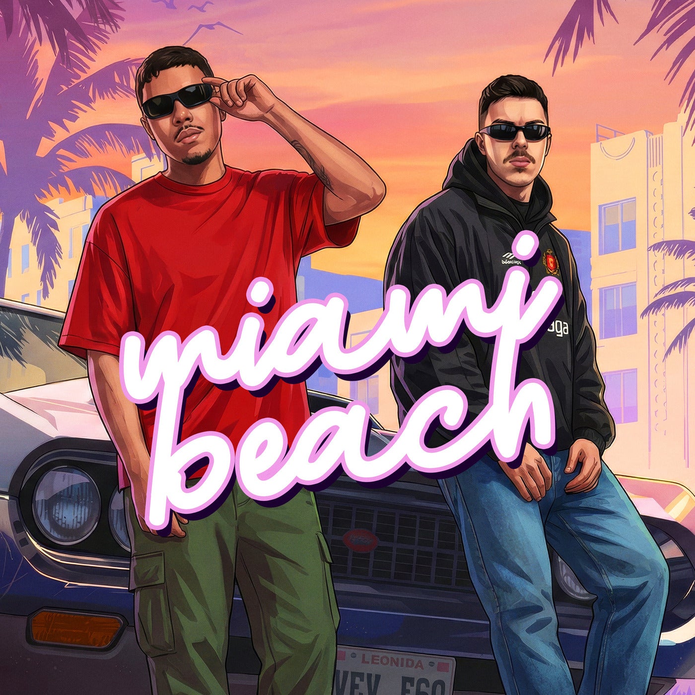 Cover - JonJon, MC Leléto, DJ Petroski, Furacão 2000, DJ TH PR - Mega Miami Beach (Original Mix)