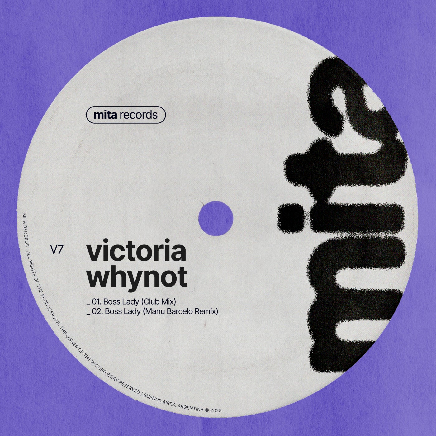 Cover - VICTORIA WHYNOT - Boss Lady (Club Mix) Promo tools