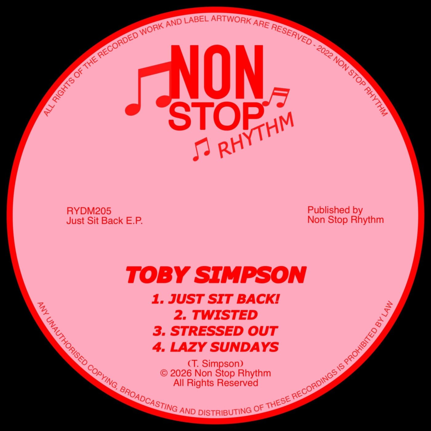 Cover - Toby Simpson - Stressed Out (Original Mix) Promo tools
