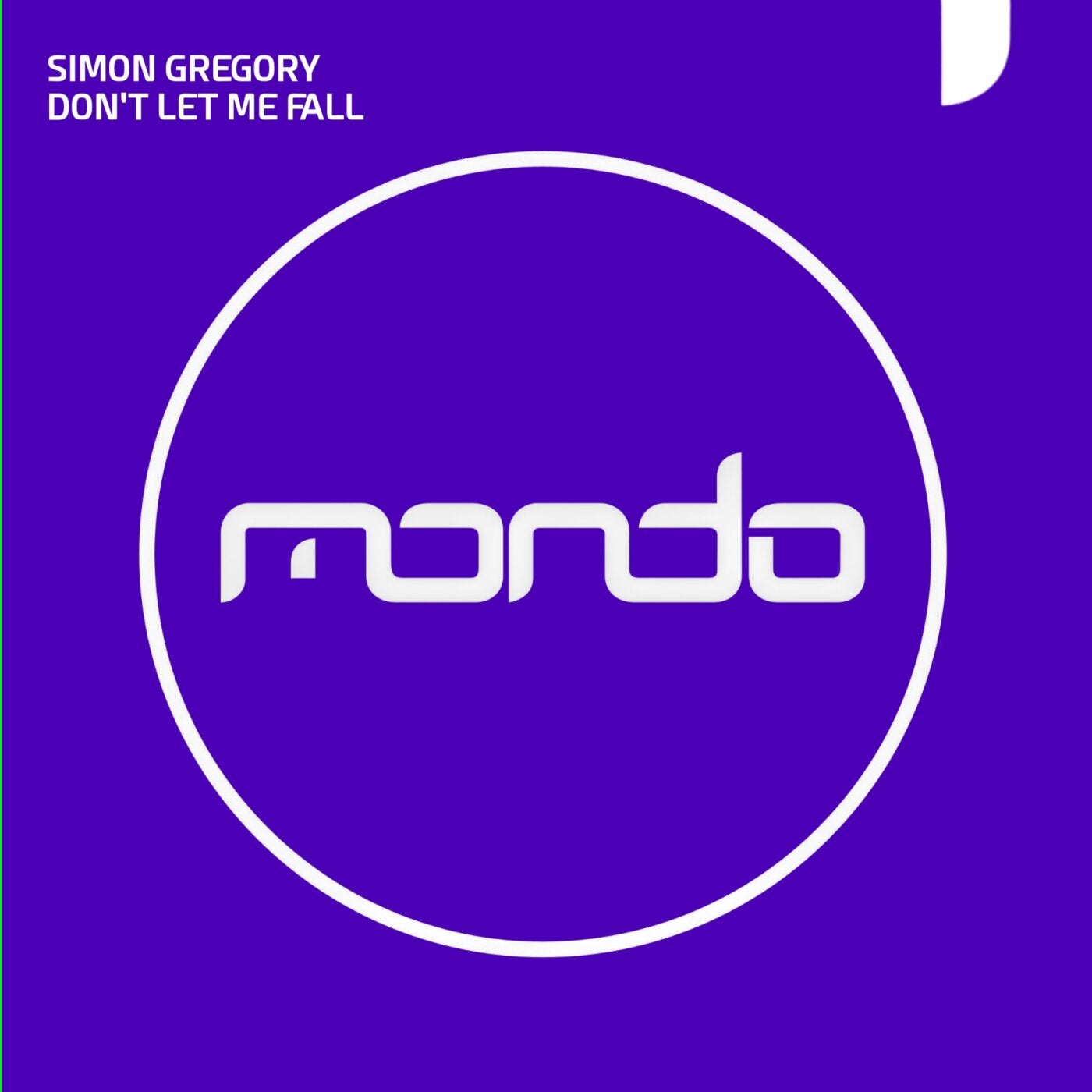 Cover - Simon Gregory - Don't Let Me Fall (Club) Promo tools