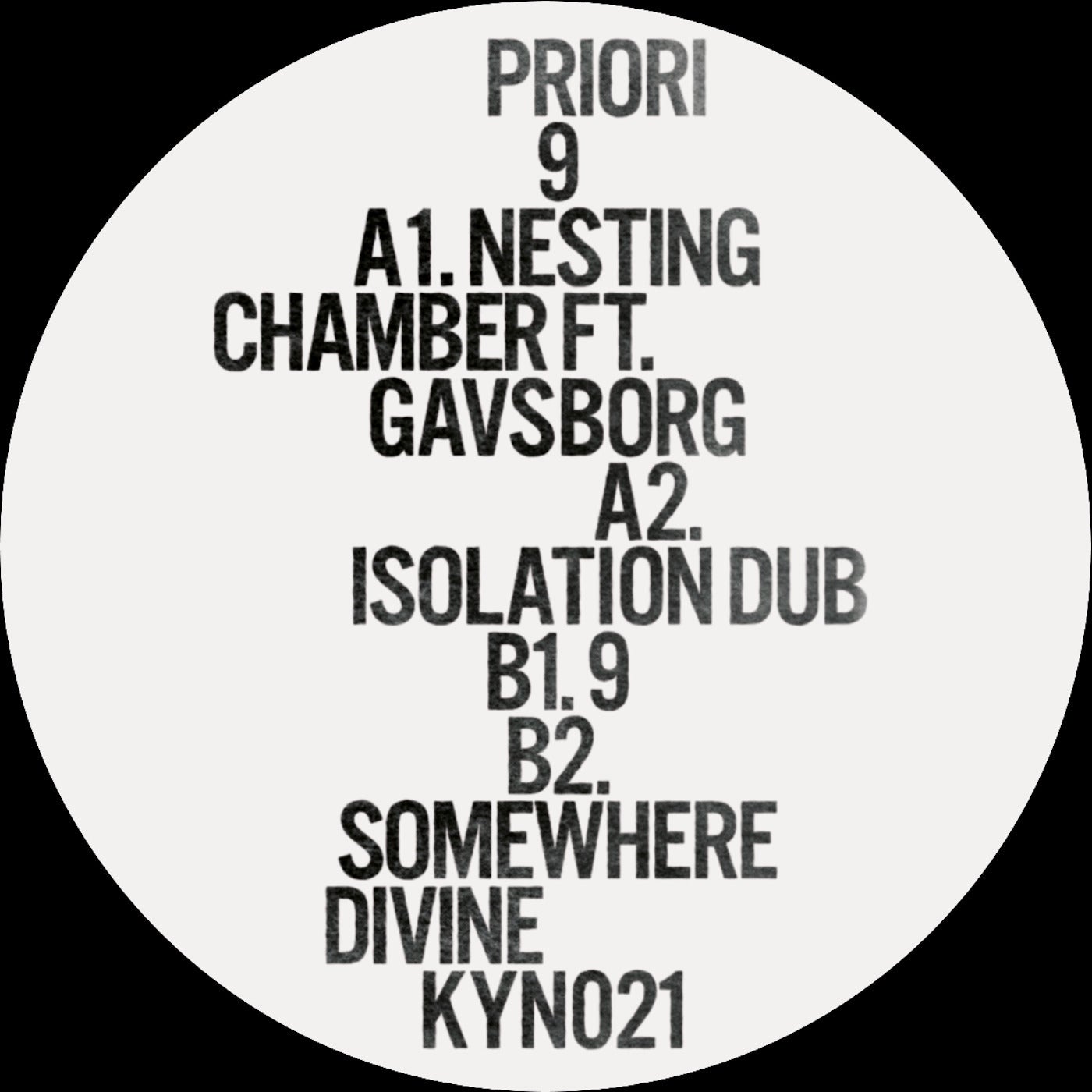 Cover - Priori - Isolation Dub (Original Mix) Promo tools