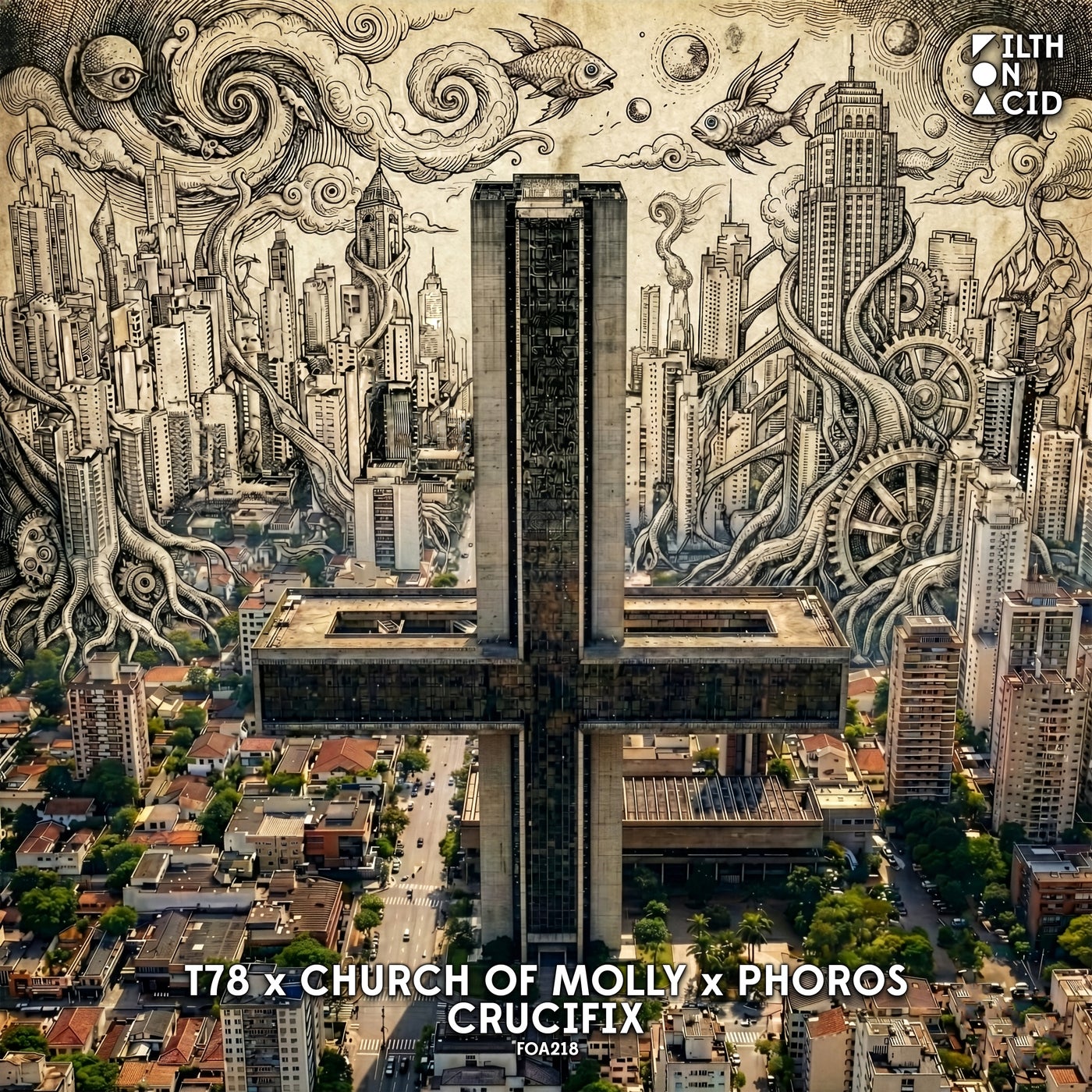 Cover - T78, Church of Molly, PHOROS - Crucifix (Original Mix) Promo tools