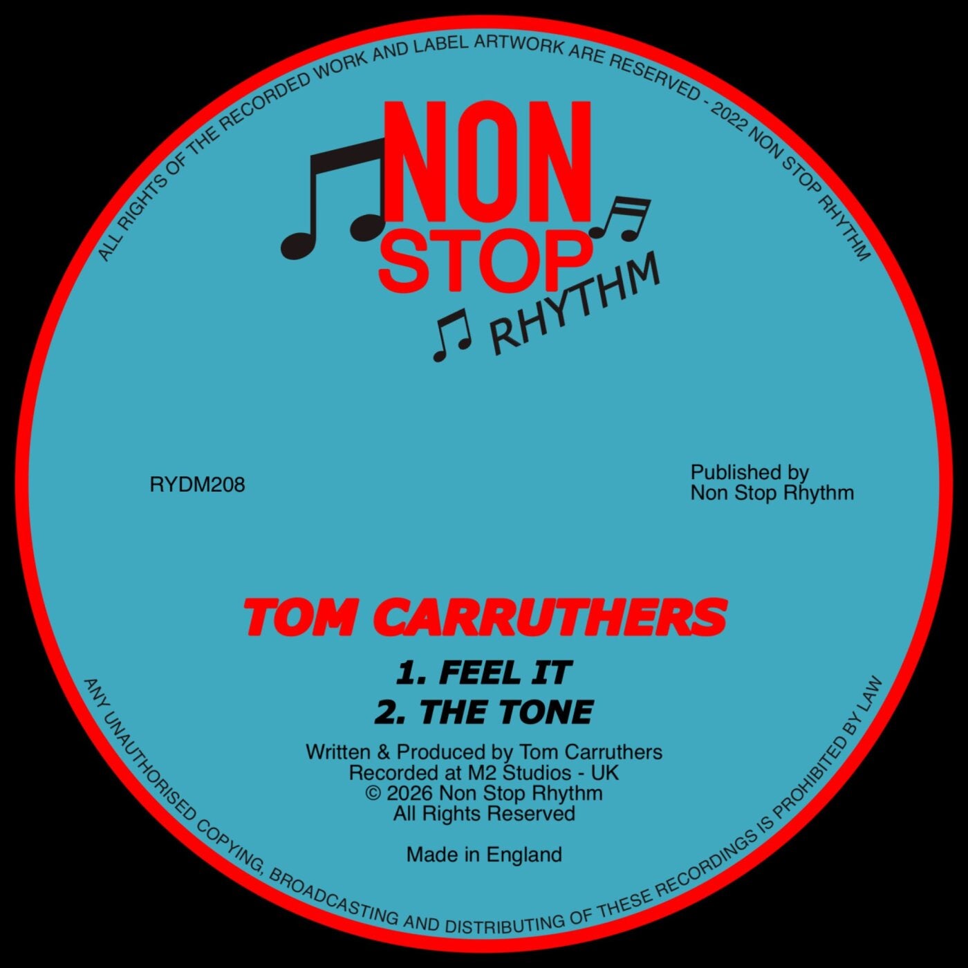 Cover - Tom Carruthers - The Tone (Dream Mix) Promo tools