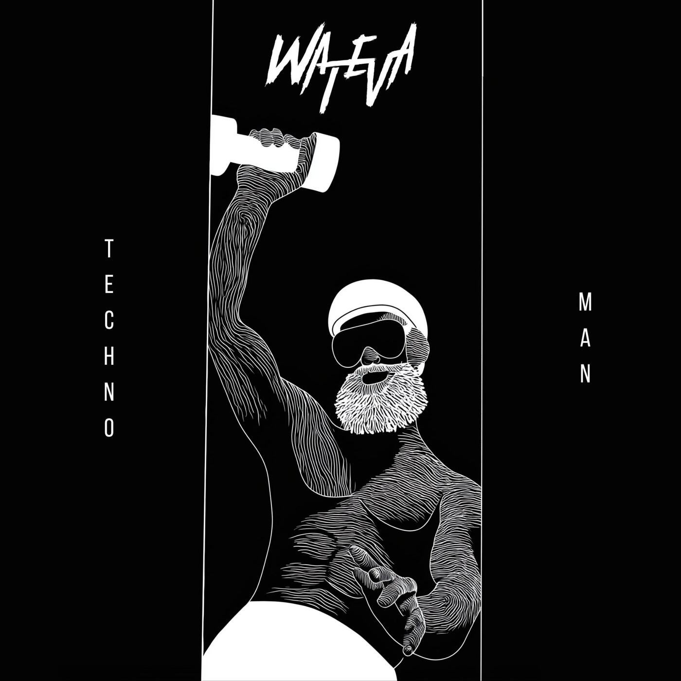 Cover - WATEVA - TECHNO MAN (Extended Mix) Promo tools