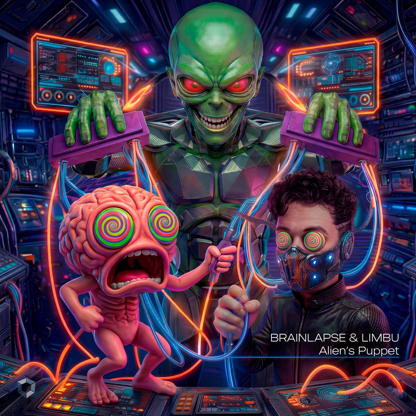 Cover - Brainlapse, LIMBU (BR) - Alien's Puppet (Original Mix) Promo tools