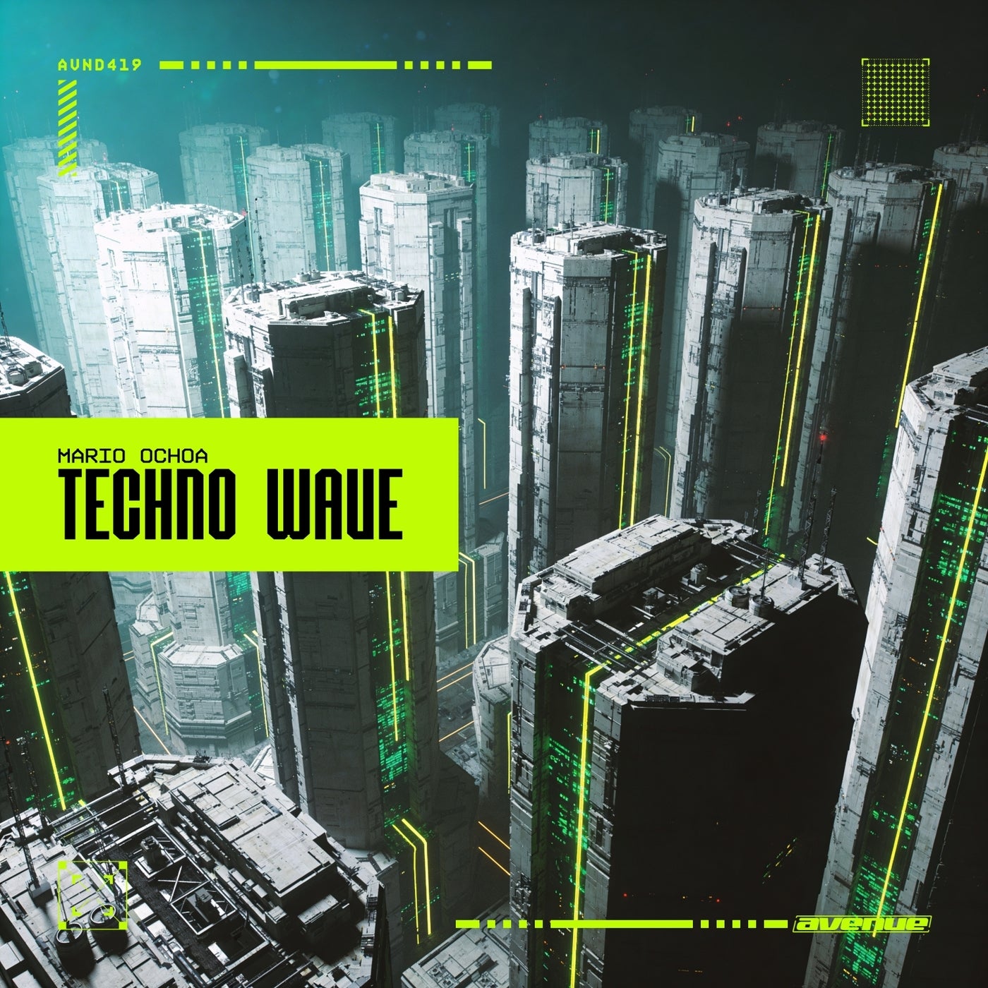 Cover - Mario Ochoa - TECHNO WAVE (Original Mix) Promo tools