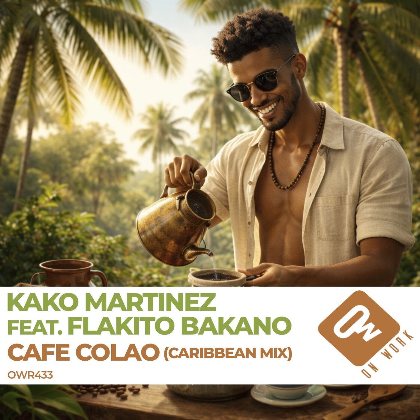 Cover - Kako Martinez, Flakito Bakano - Cafe colao (Caribbean Mix) Promo tools