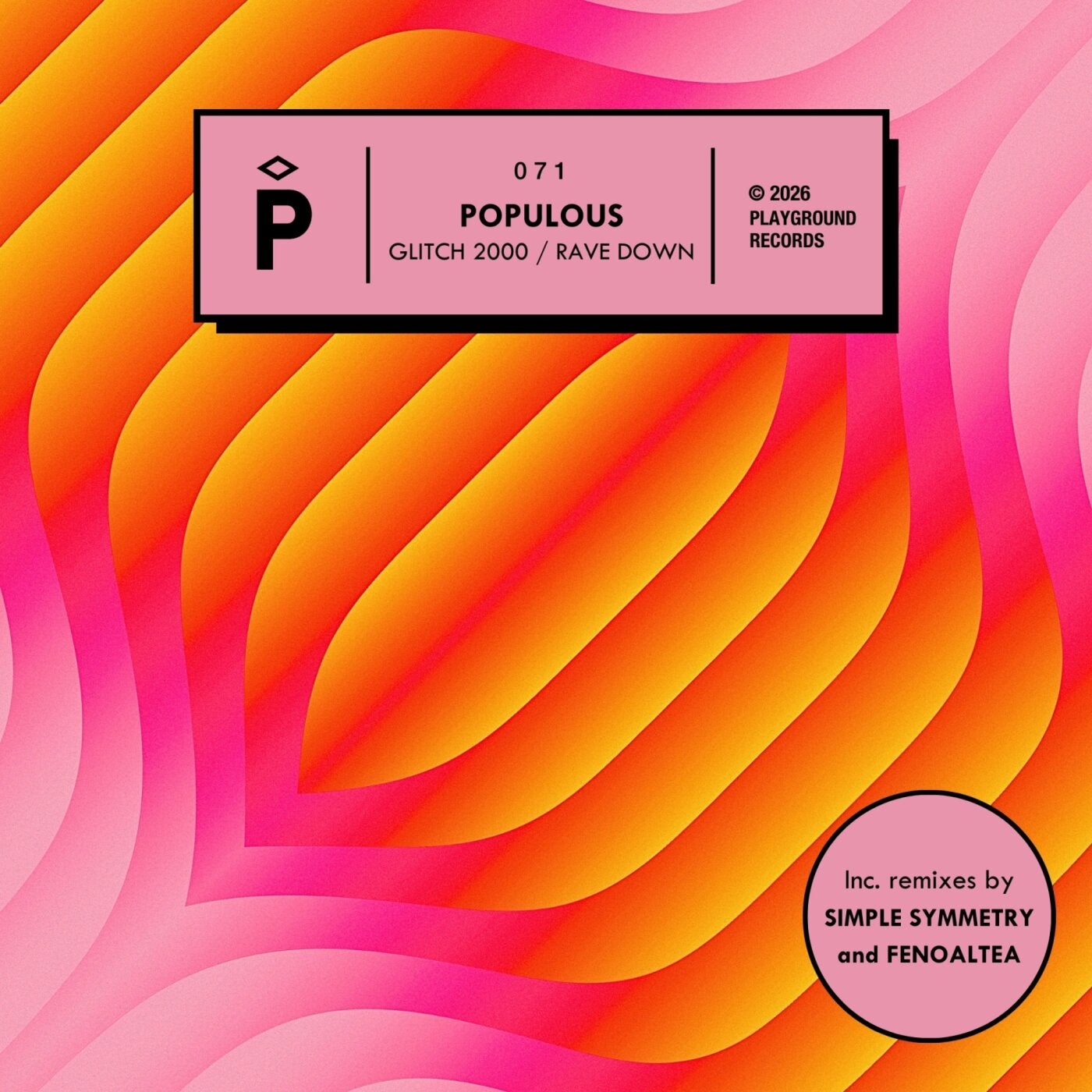 Cover - Populous - Glitch 2000 / Rave Down (Simple Symmetry Conjoined Twins Remix) Promo tools