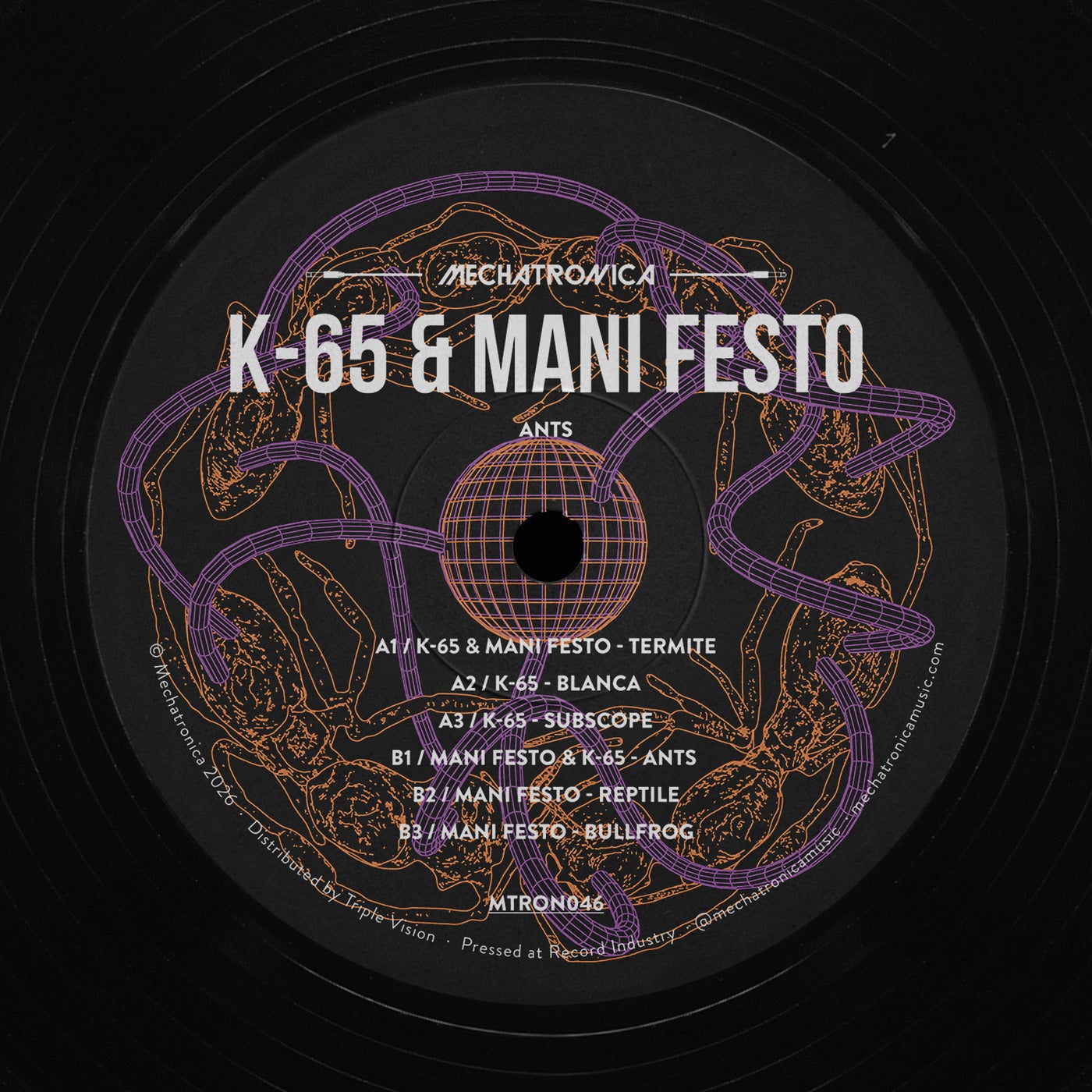 Cover - Mani Festo, K-65 - Reptile (Original Mix) Promo tools