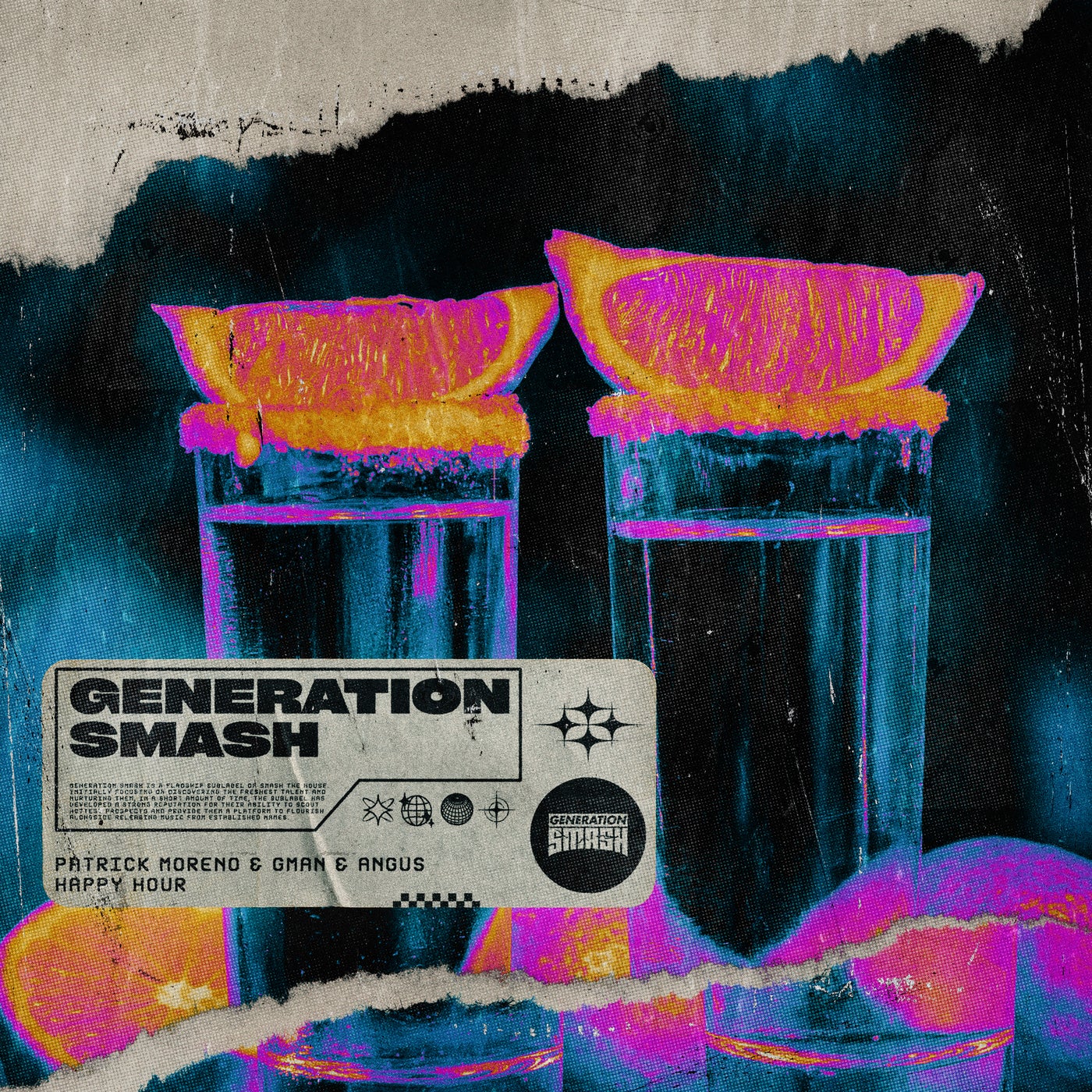 Cover - Angus, GMan, Patrick Moreno - Happy Hour (Extended Mix) Promo tools