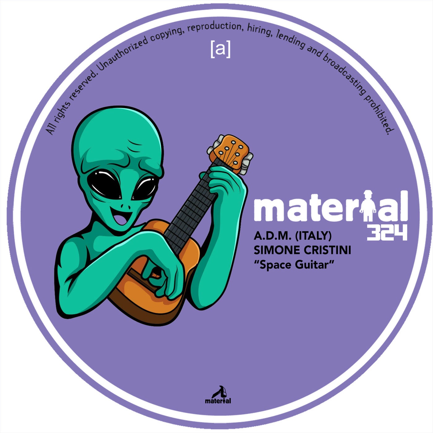 Cover - A.D.M. (Italy), Simone Cristini - Space Guitar (Original Mix) Promo tools