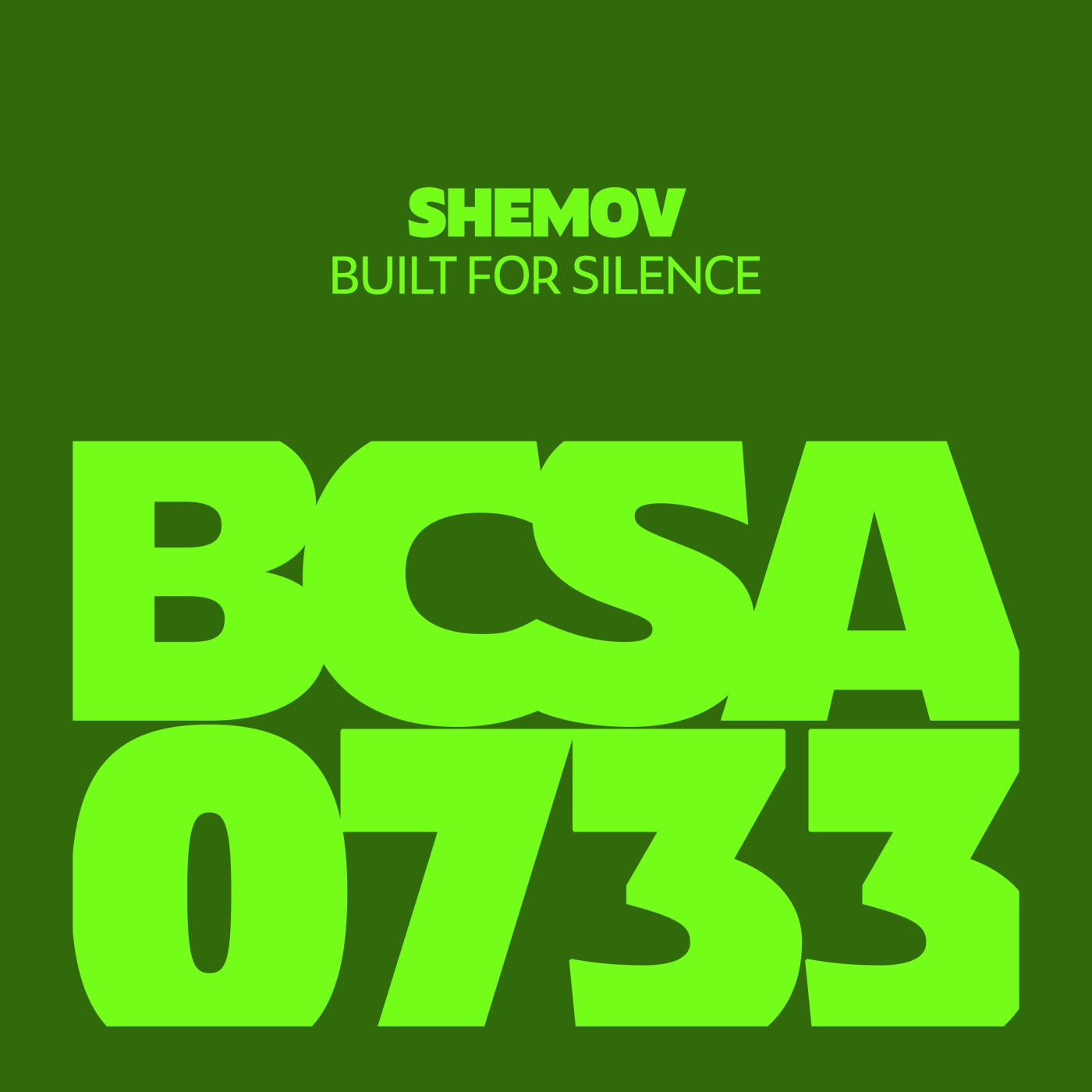 Cover - ShemoW - Built for Silence (Original Mix) Promo tools