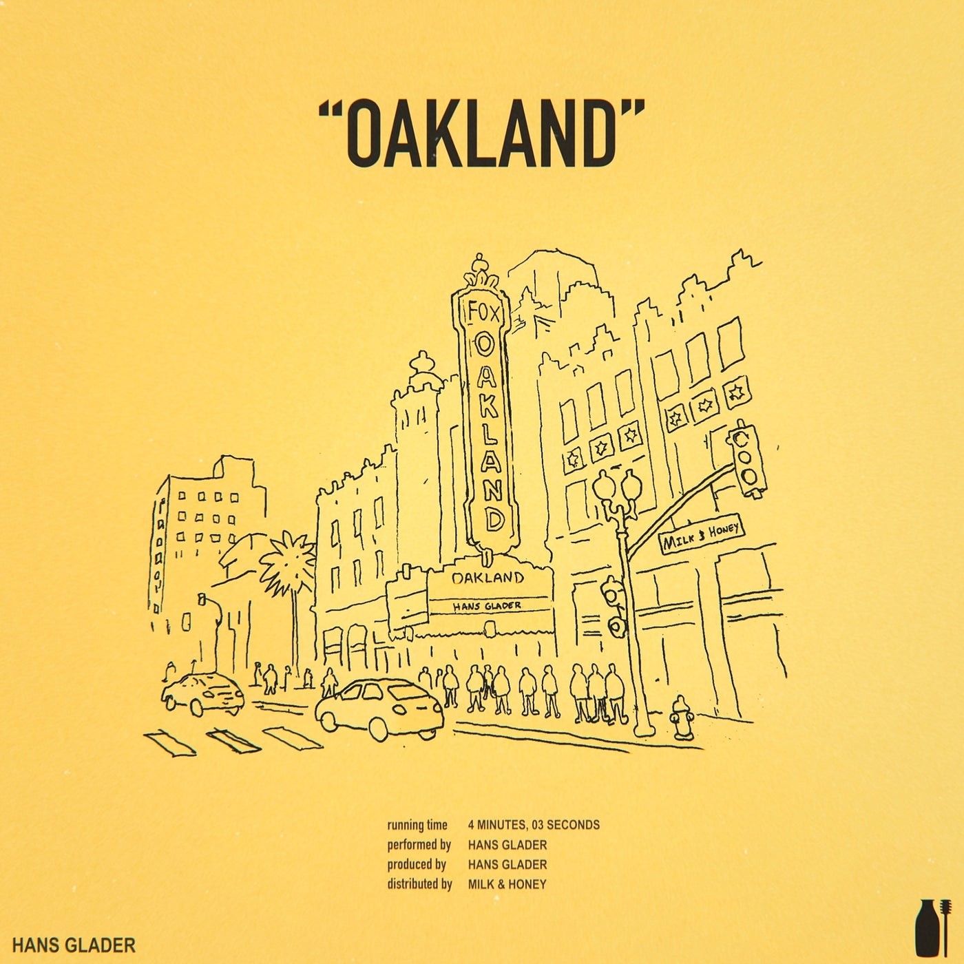 Cover - Hans Glader - OAKLAND (Extended) Promo tools
