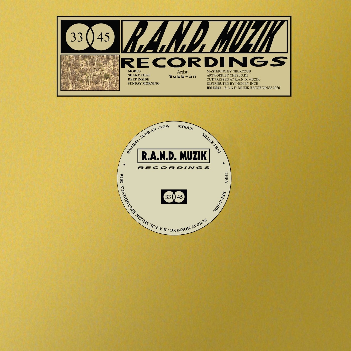 Cover - Subb-an - Deep Inside (Original Mix) Promo tools