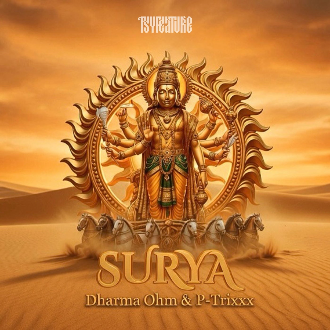 Cover - P-TRIXXX, Dharma Ohm, Psyfeature - Surya (Original Mix) Promo tools
