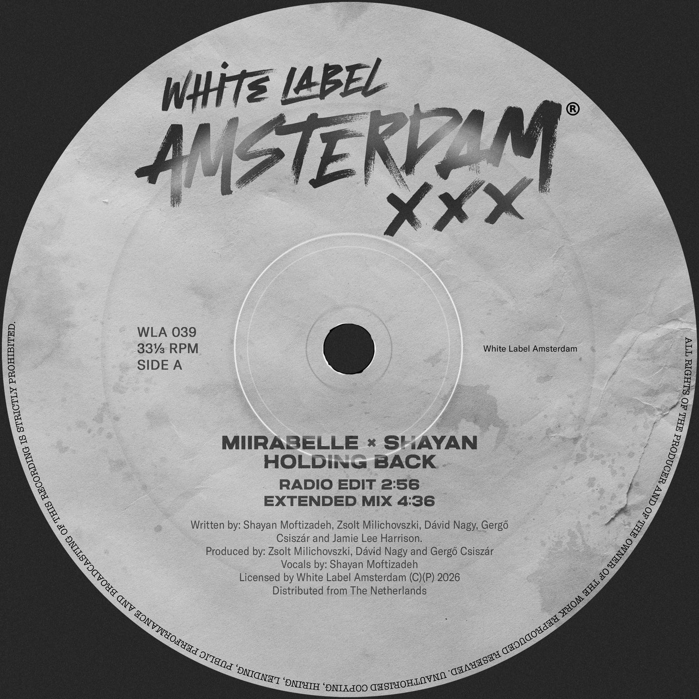 Cover - Shayan, miirabelle - Holding Back (Extended Mix) Promo tools