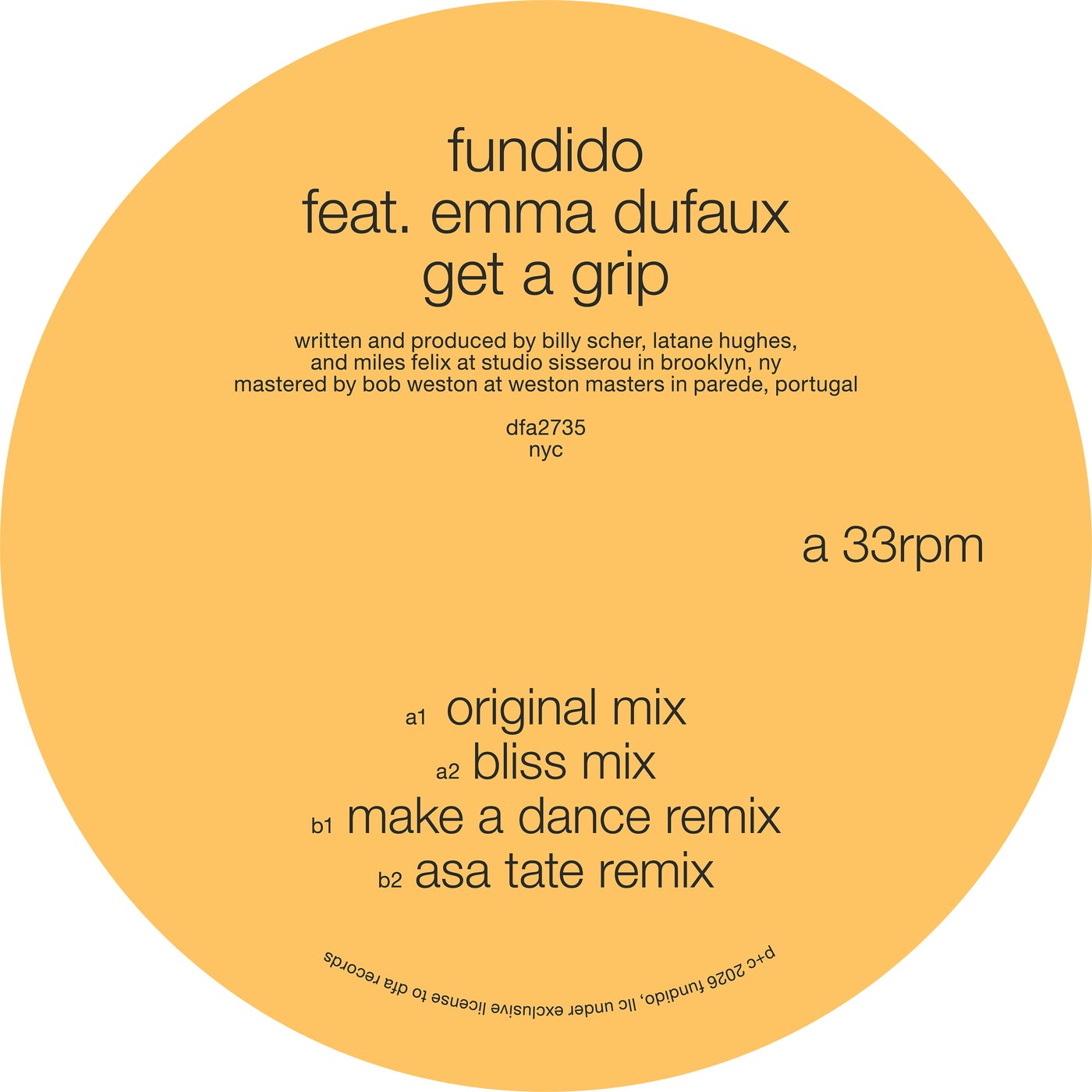 Cover - Fundido, Emma Dufaux - Get A Grip (Original Mix) Promo tools