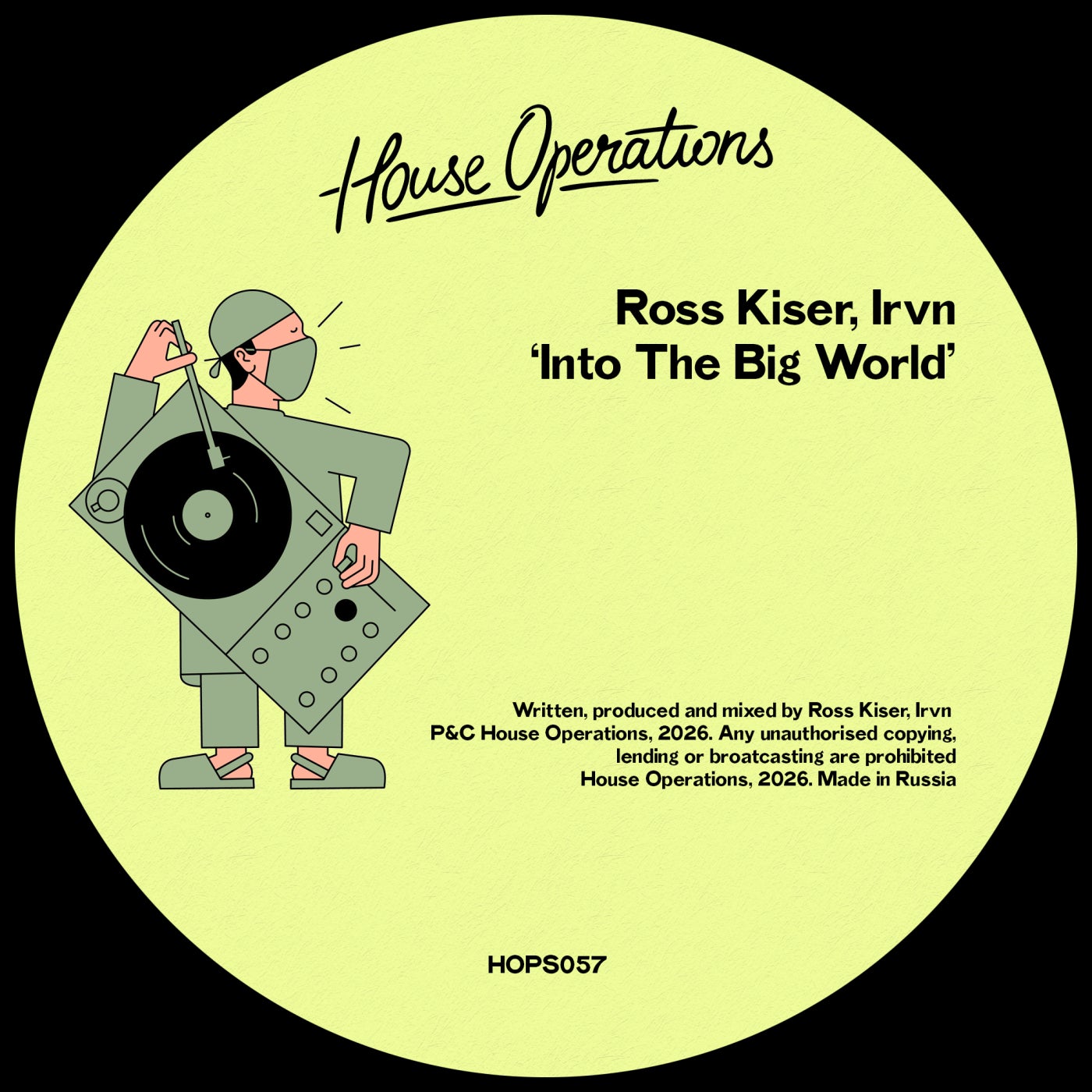 Cover - Ross Kiser, Irvn (US) - Into The Big World (Original Mix) Promo tools