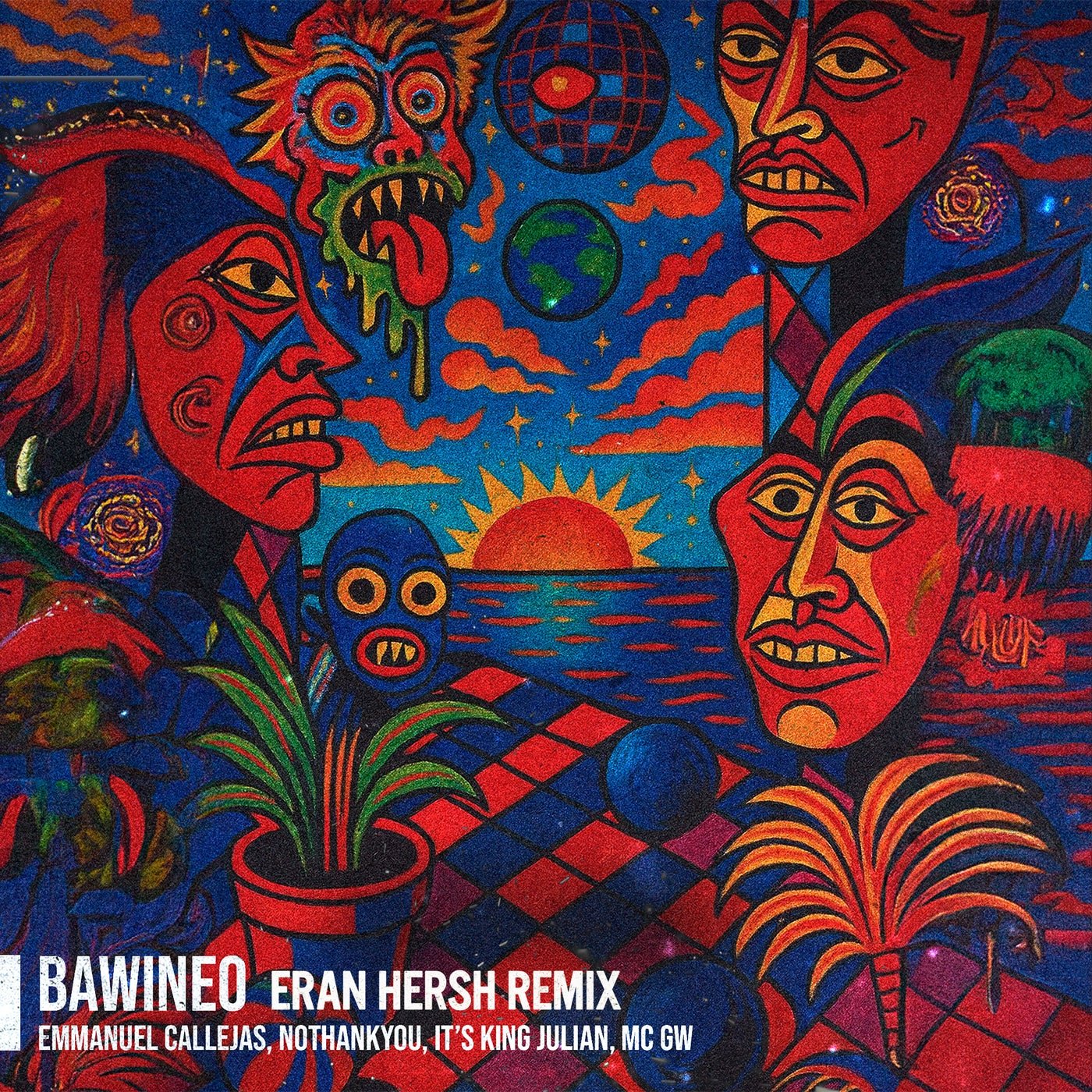 Cover - MC GW, Emmanuel Callejas, NOTHANKYOU, IT'S KING JULIAN - Bawineo (Eran Hersh Remix) Promo tools
