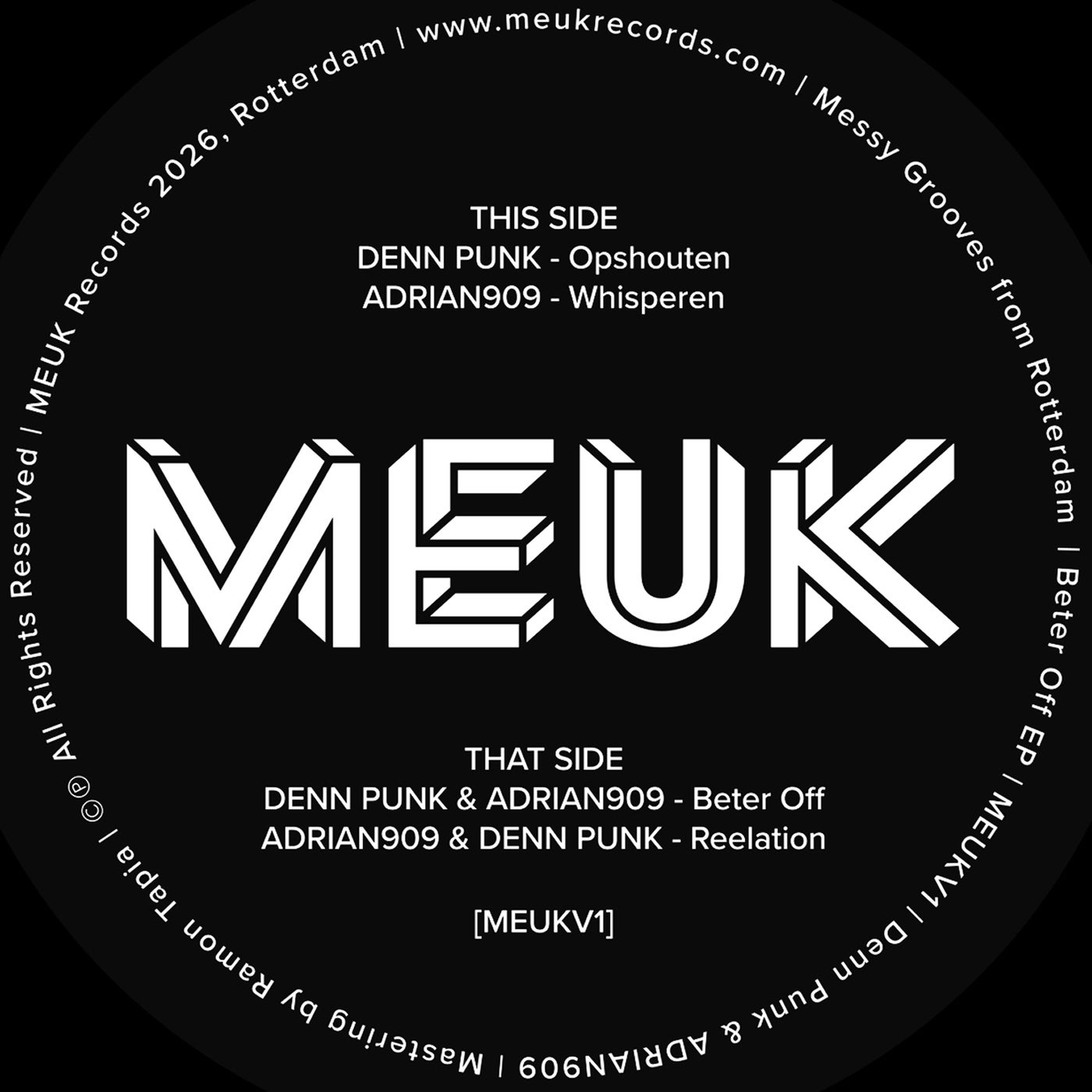 Cover - Denn Punk, ADRIAN909 - Beter Off (Original Mix) Promo tools
