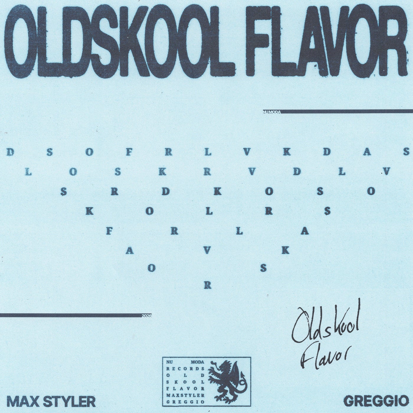 Cover - Max Styler, Greggio - Oldskool Flavor (Extended Mix) Promo tools