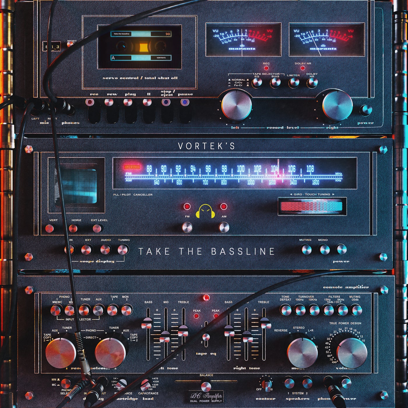 Cover - Vortek's - Take The Bassline (Extended Mix) Promo tools