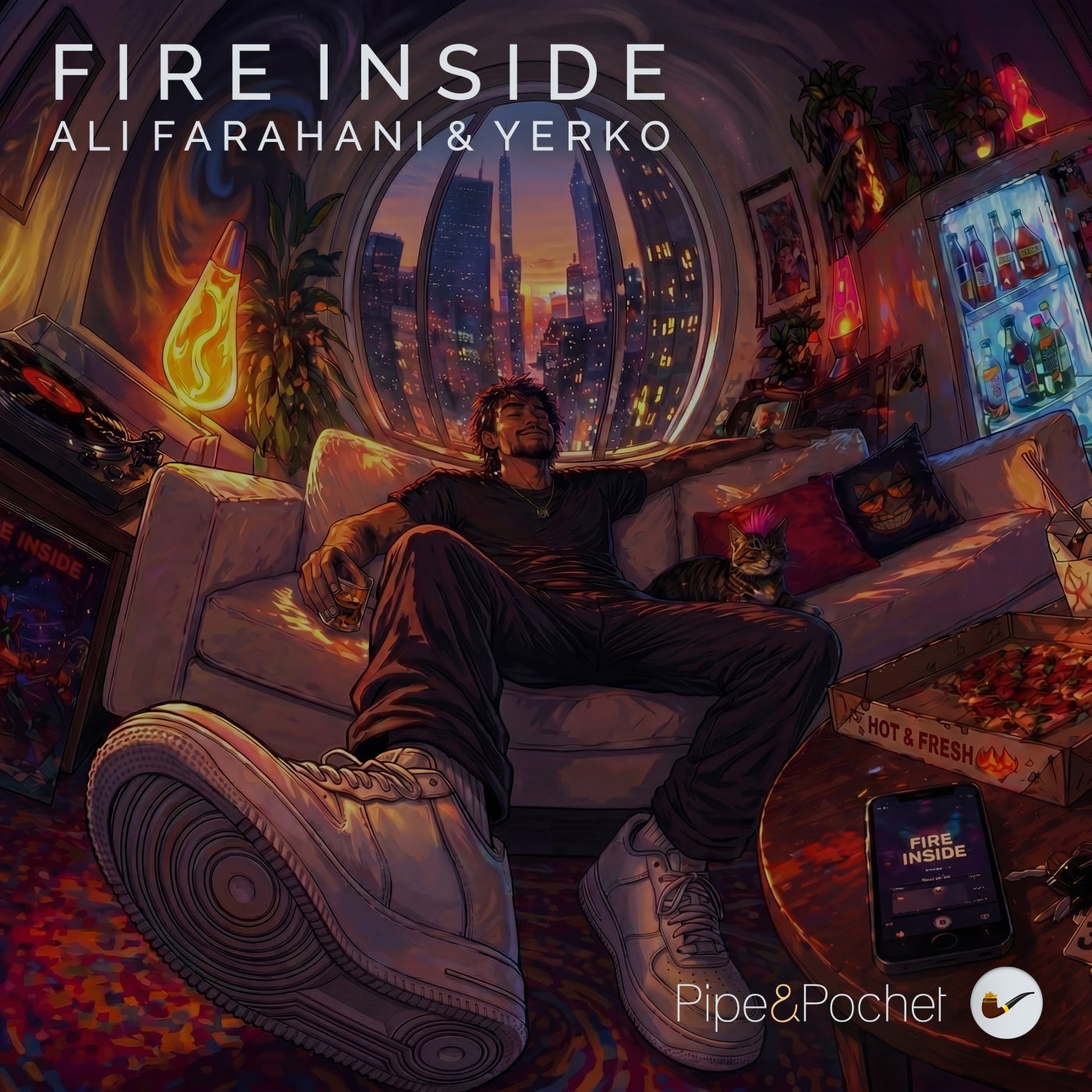 Cover - Ali Farahani, YERKO - Fire Inside (Yerko Reimagined) Promo tools