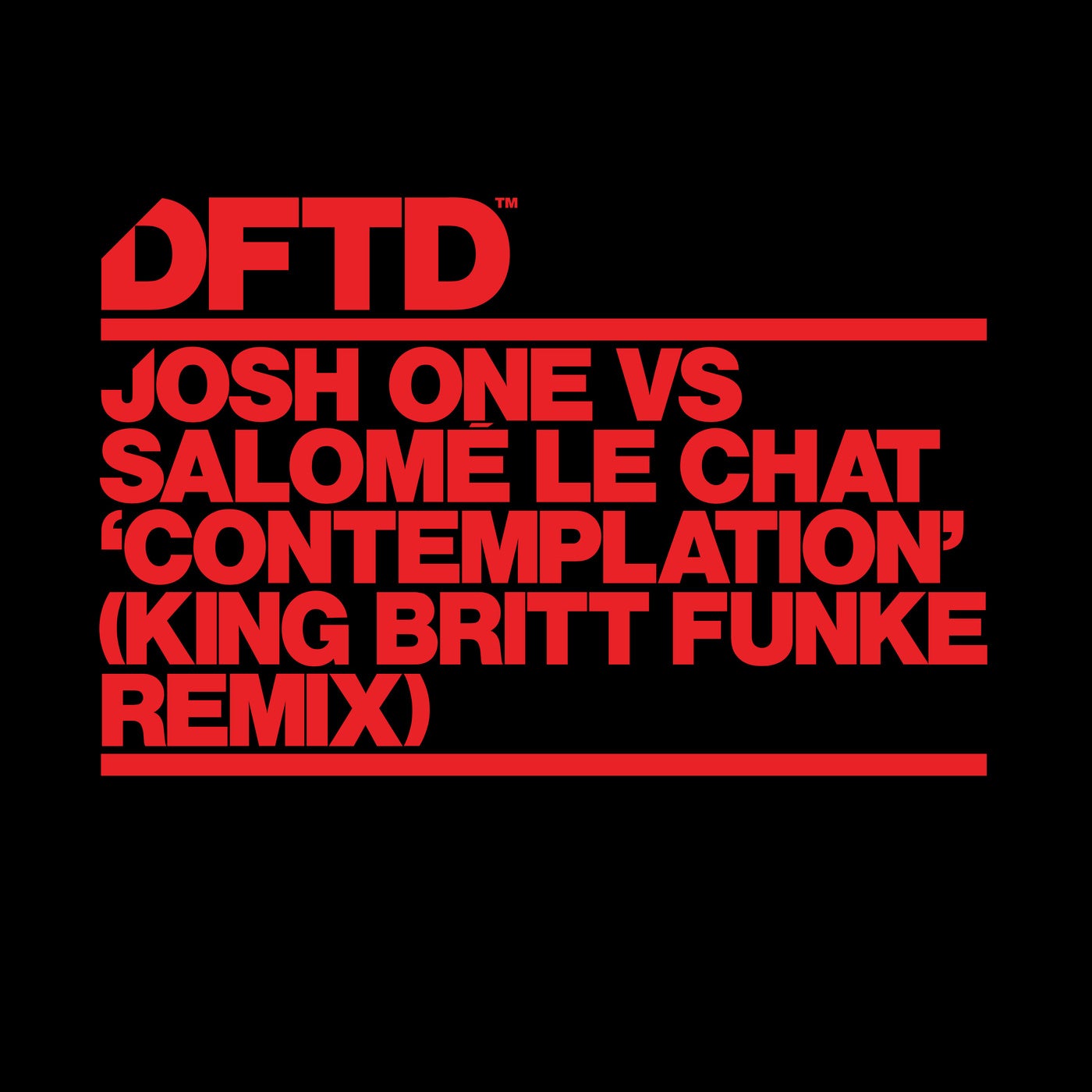 Cover - Josh One, Salomé Le Chat - Contemplation (King Britt Extended Funke Remix) Promo tools