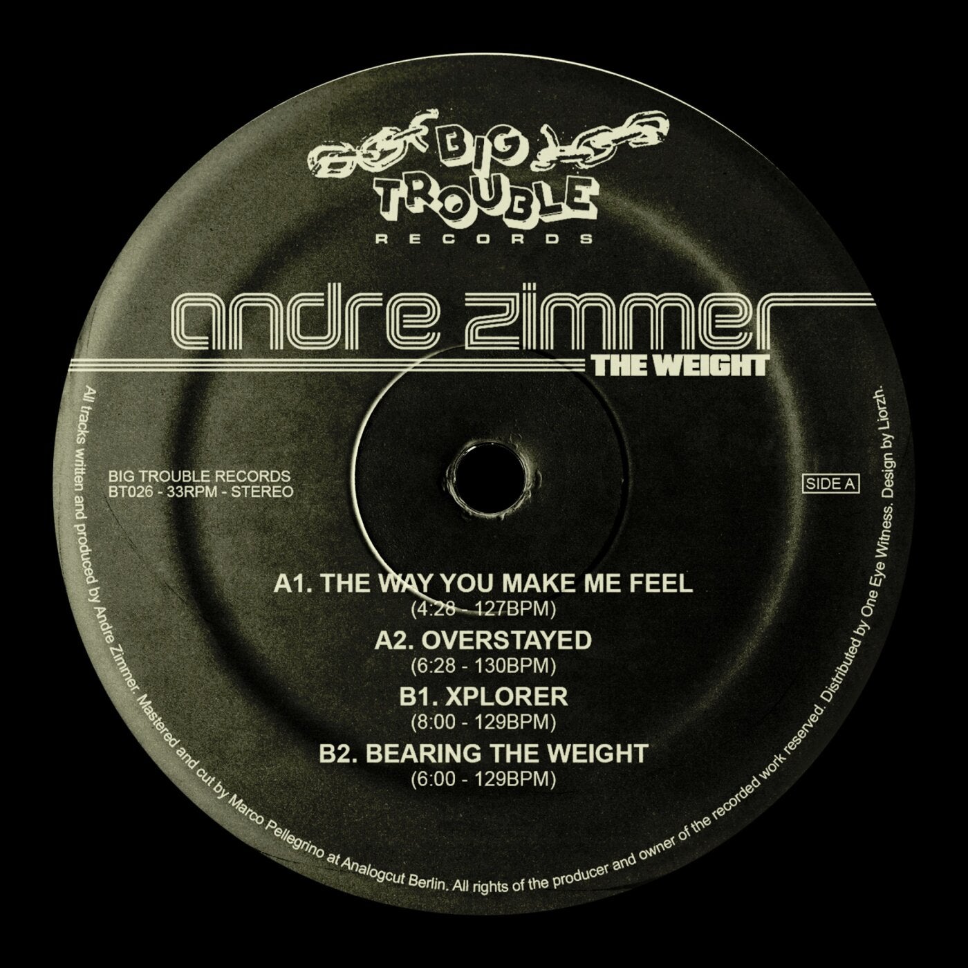 Cover - Andre Zimmer - Bearing The Weight (Original Mix) Promo tools