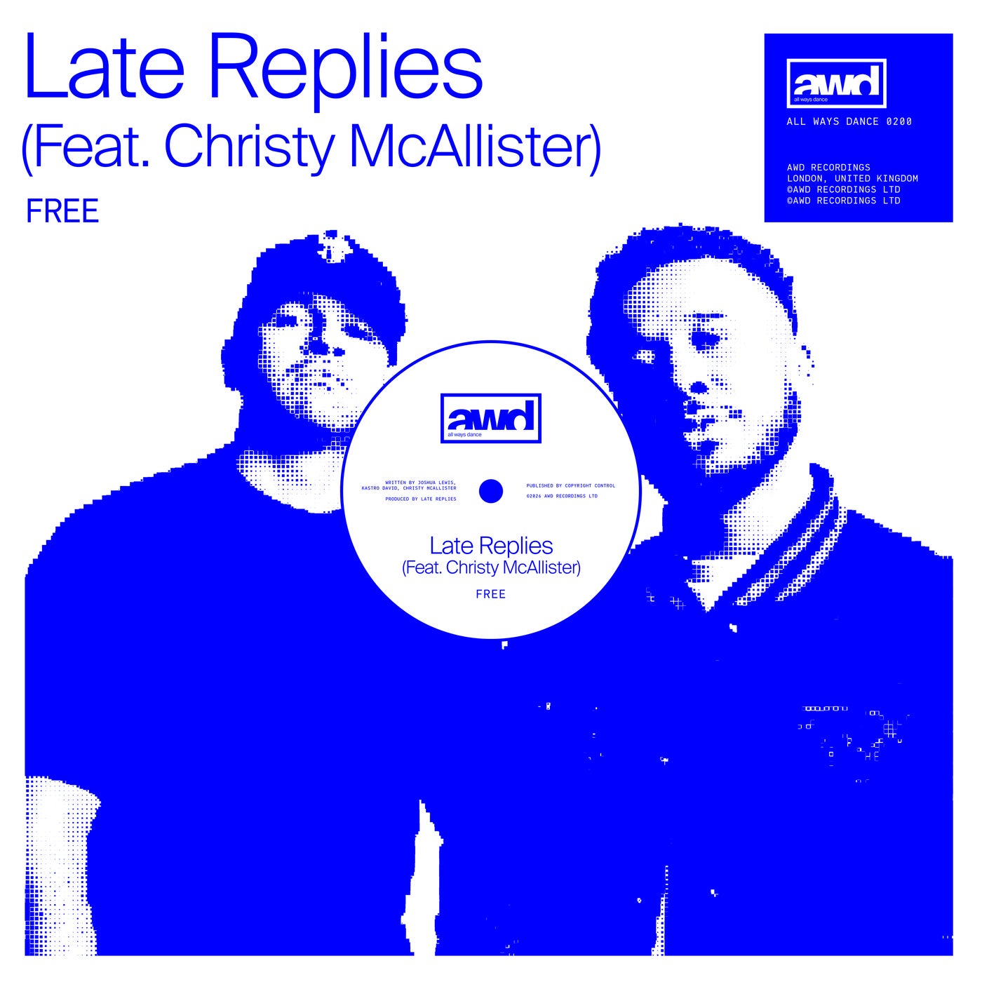 Cover - Late Replies, Christy McAllister - Free (Extended Mix) Promo tools