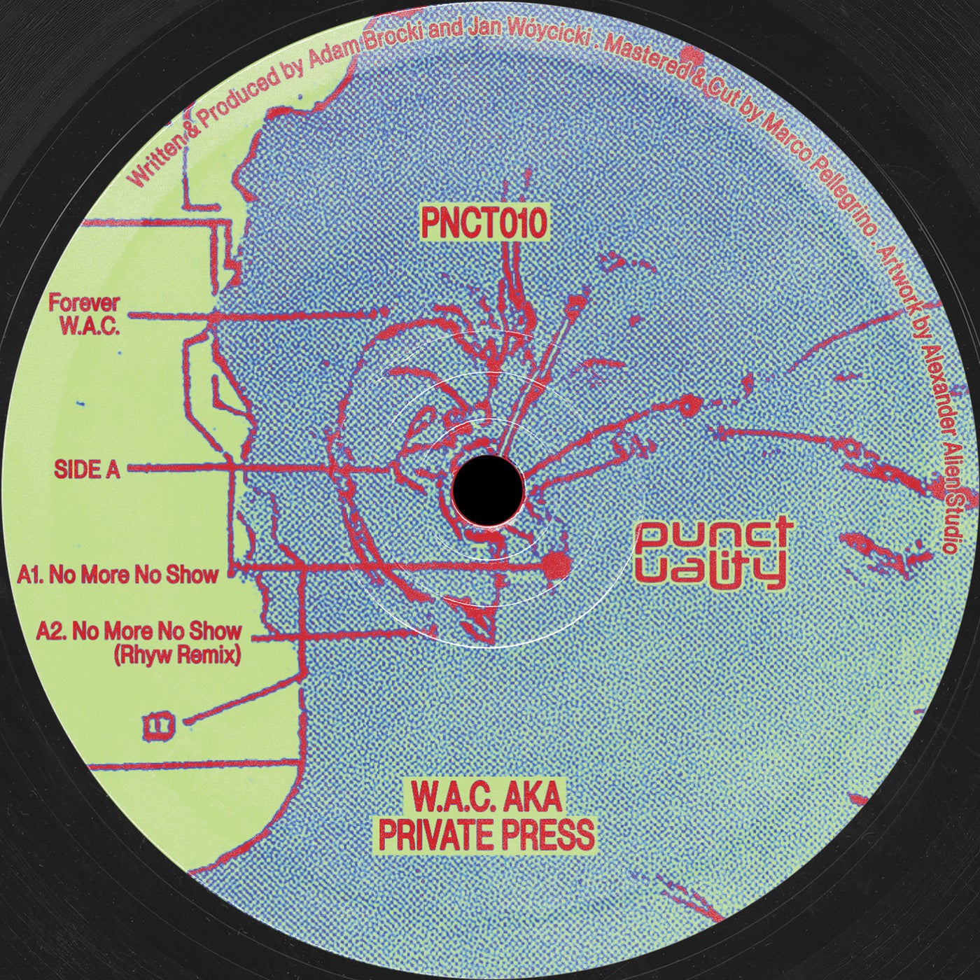 Cover - Private Press, W.A.C. - No More No Show (Original) Promo tools