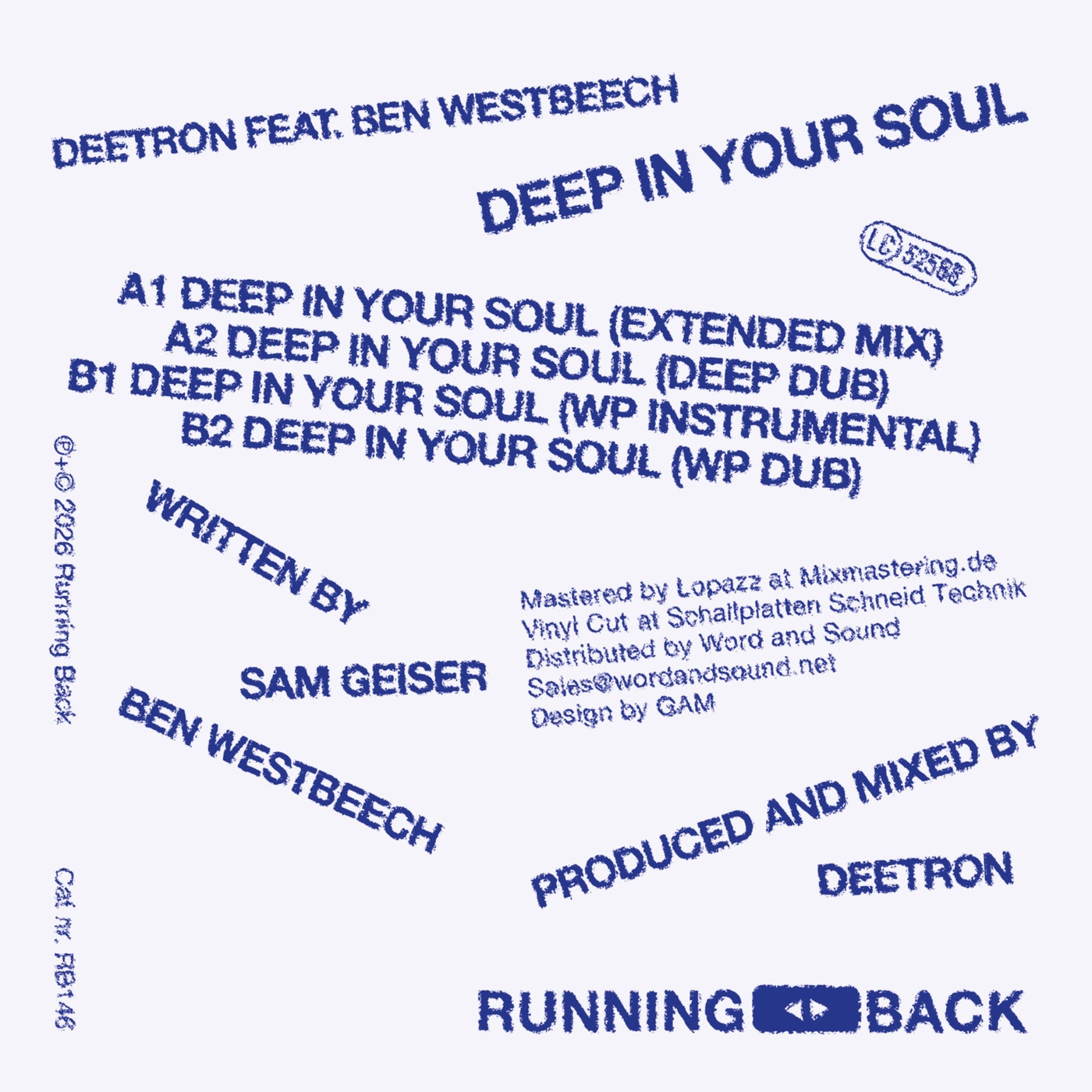 Cover - Deetron, Ben Westbeech - Deep In Your Soul (Extended Mix) Promo tools