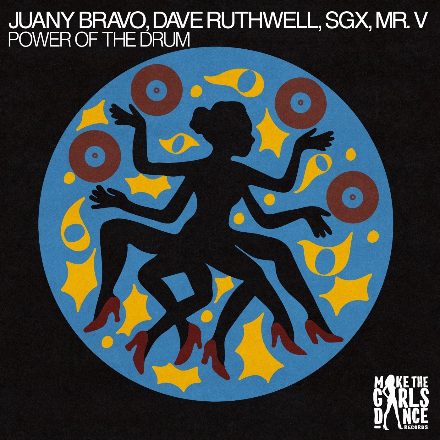 Cover - Juany Bravo, SGX, Dave Ruthwell, Mr.V - Power Of The Drum (Extended Mix) Promo tools