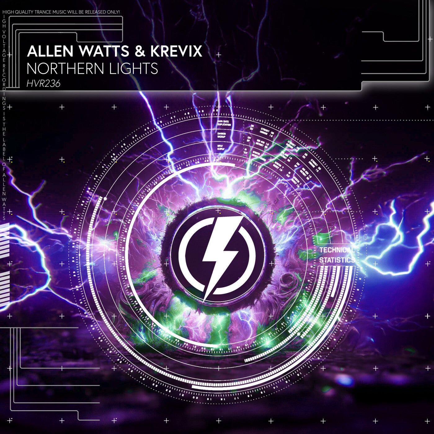 Cover - Allen Watts, Krevix - Northern Lights (Extended Mix) Promo tools