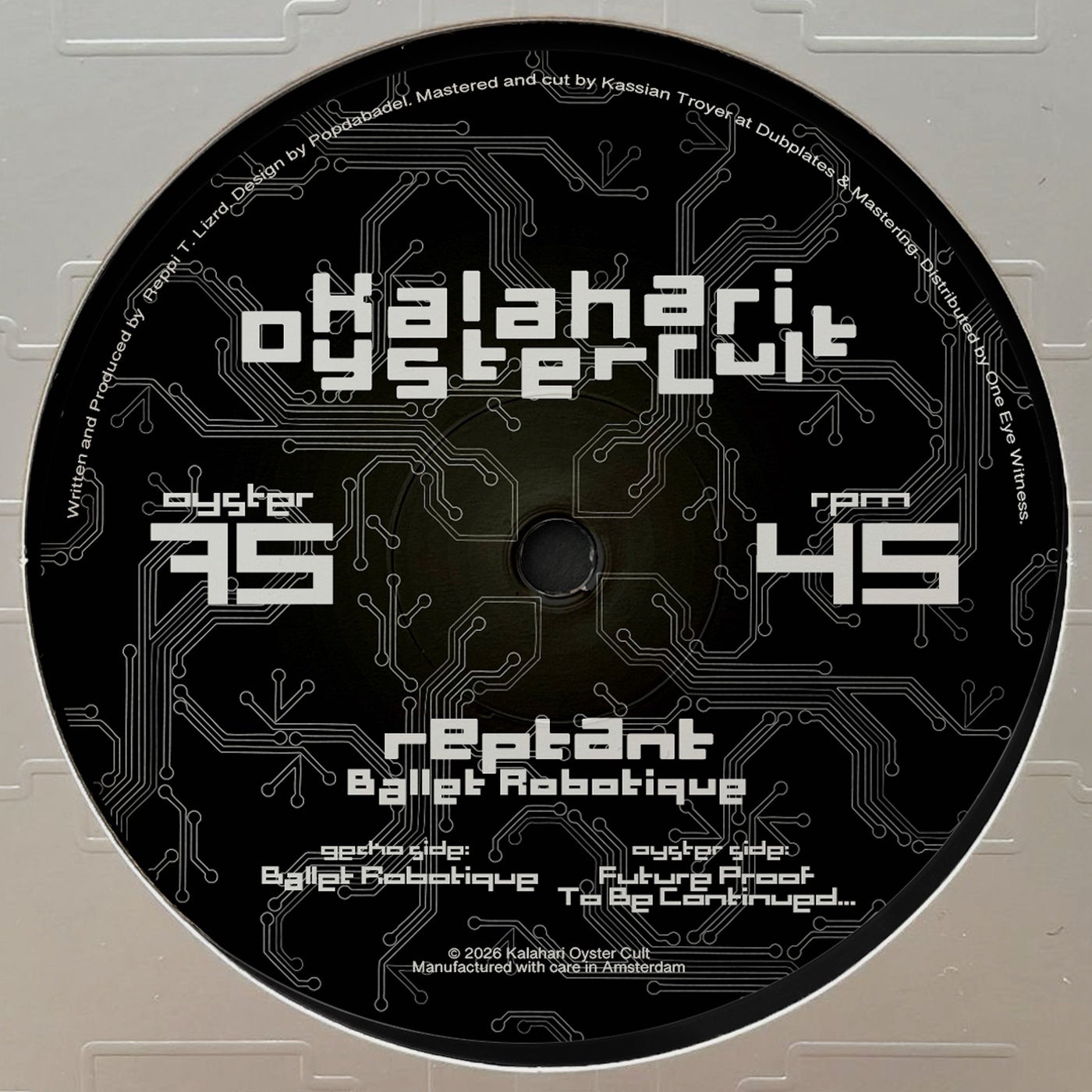 Cover - Reptant - Ballet Robotique (Original Mix) Promo tools