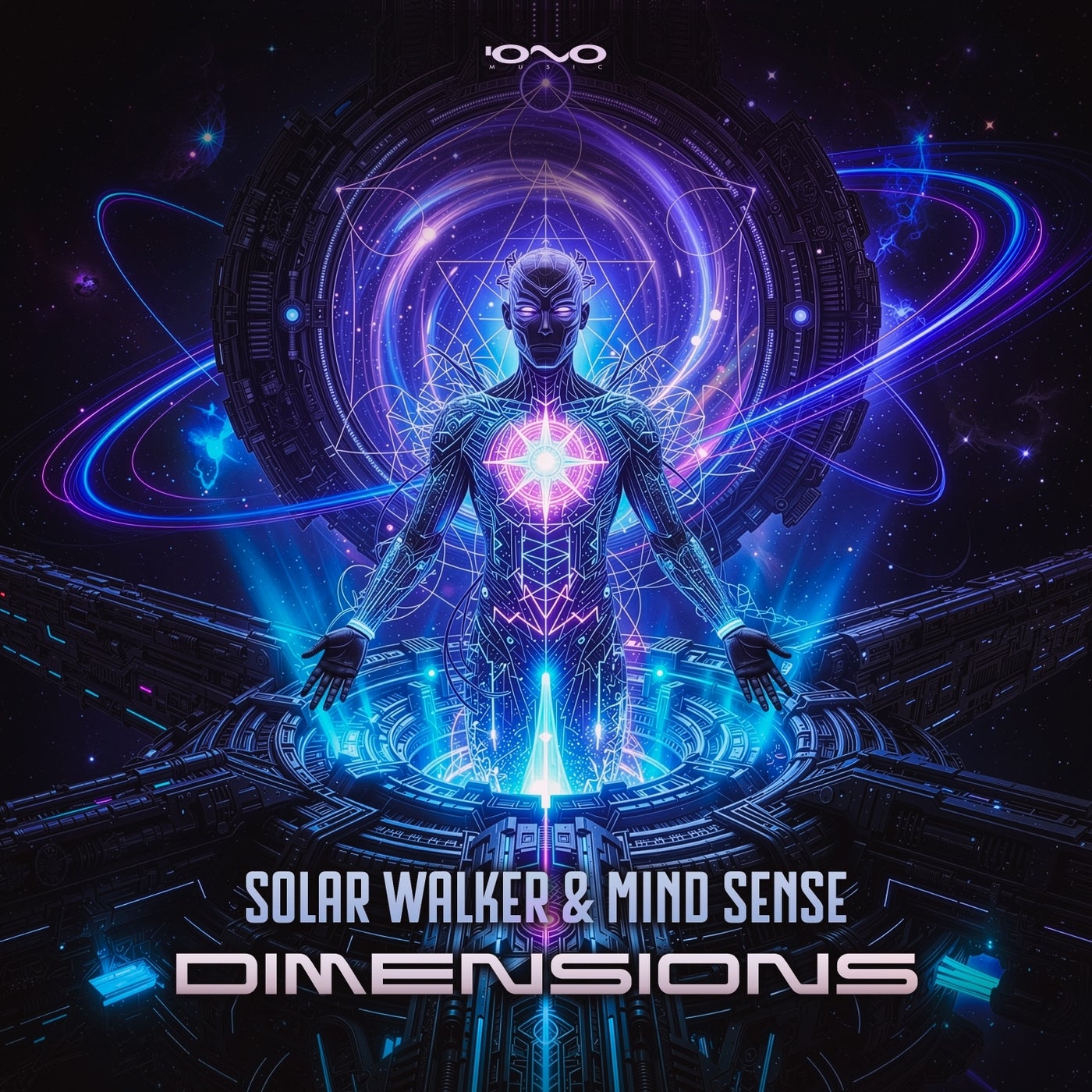 Cover - Mind Sense, Solar Walker - Dimensions (Original Mix) Promo tools
