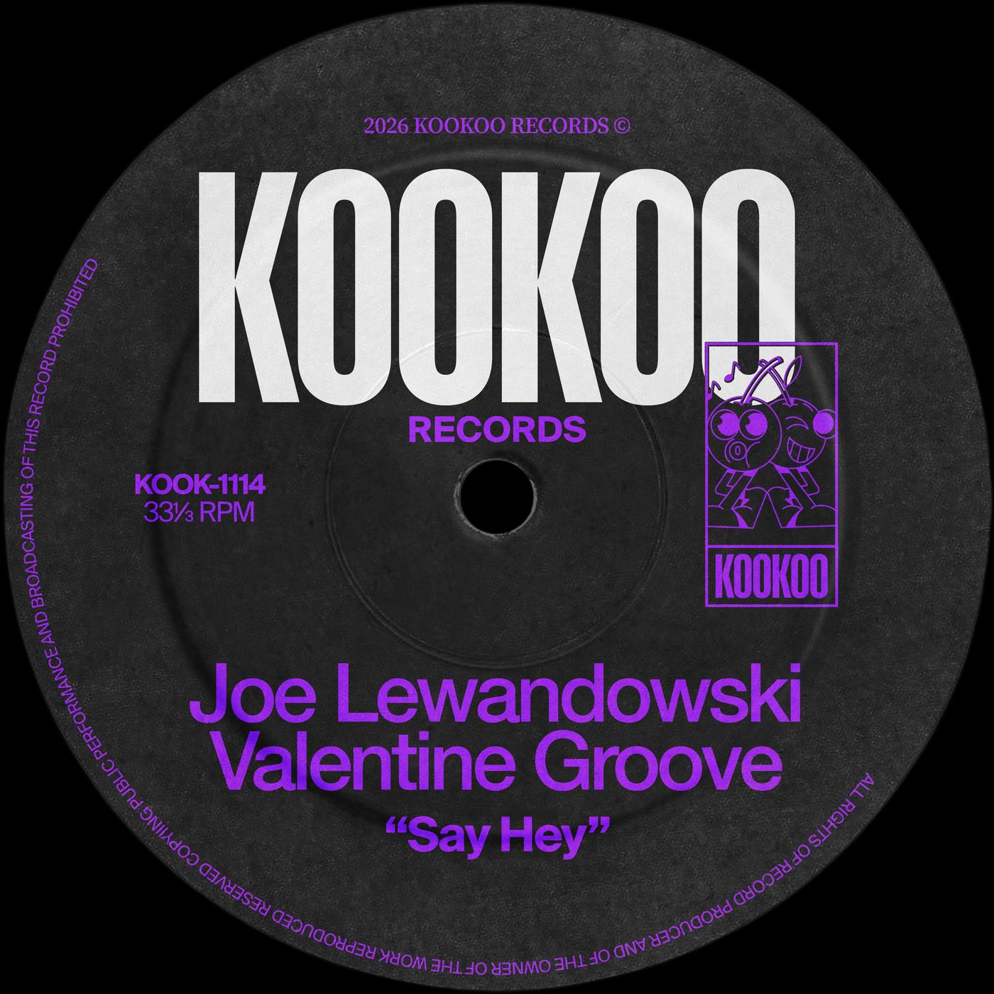 Cover - Joe Lewandowski, Valentine Groove - Say Hey (Original Mix) Promo tools