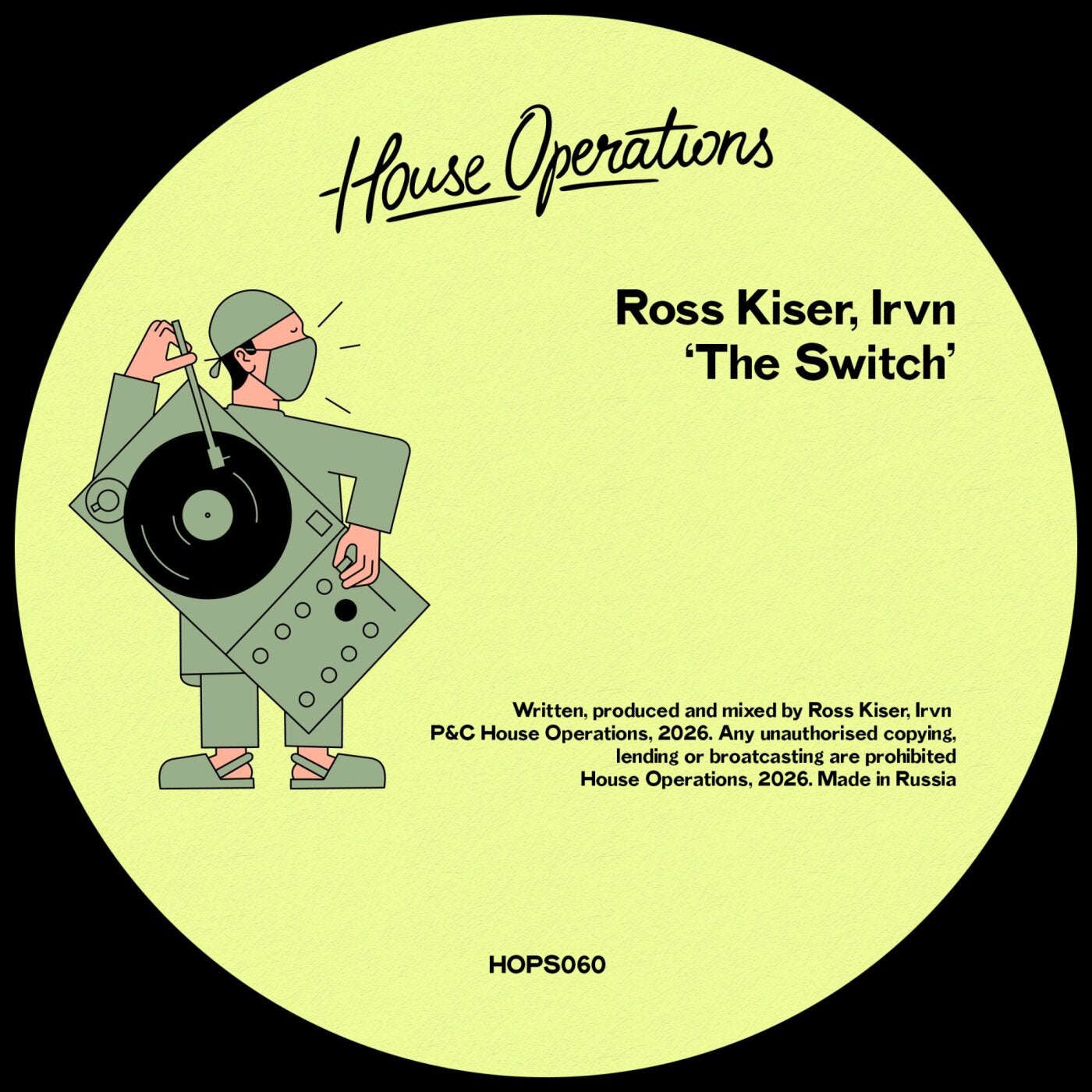 Cover - Ross Kiser, Irvn (US) - The Switch (Original Mix) Promo tools