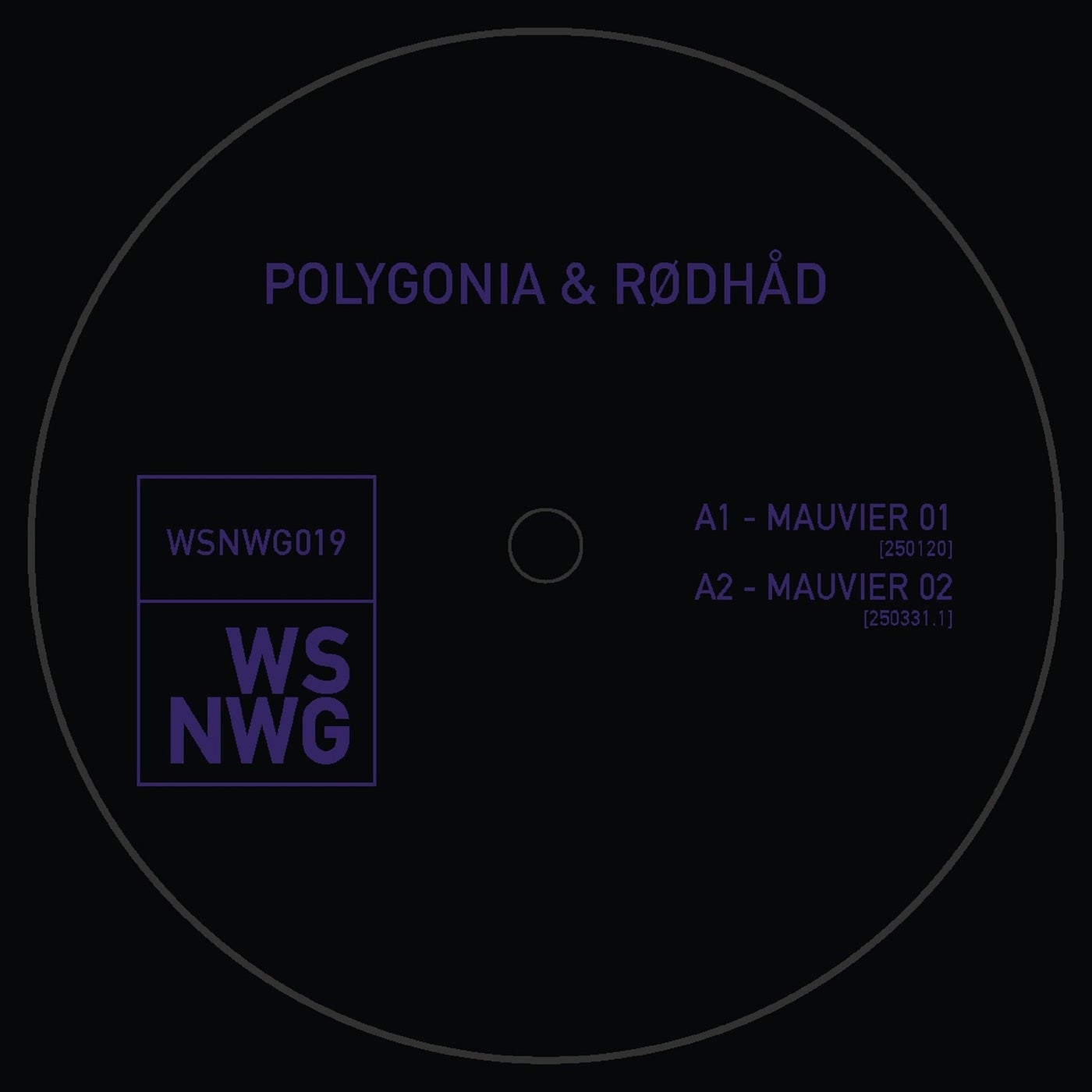 Cover - Rødhåd, Polygonia - MAUVIER 04 [250401] (Original Mix) Promo tools